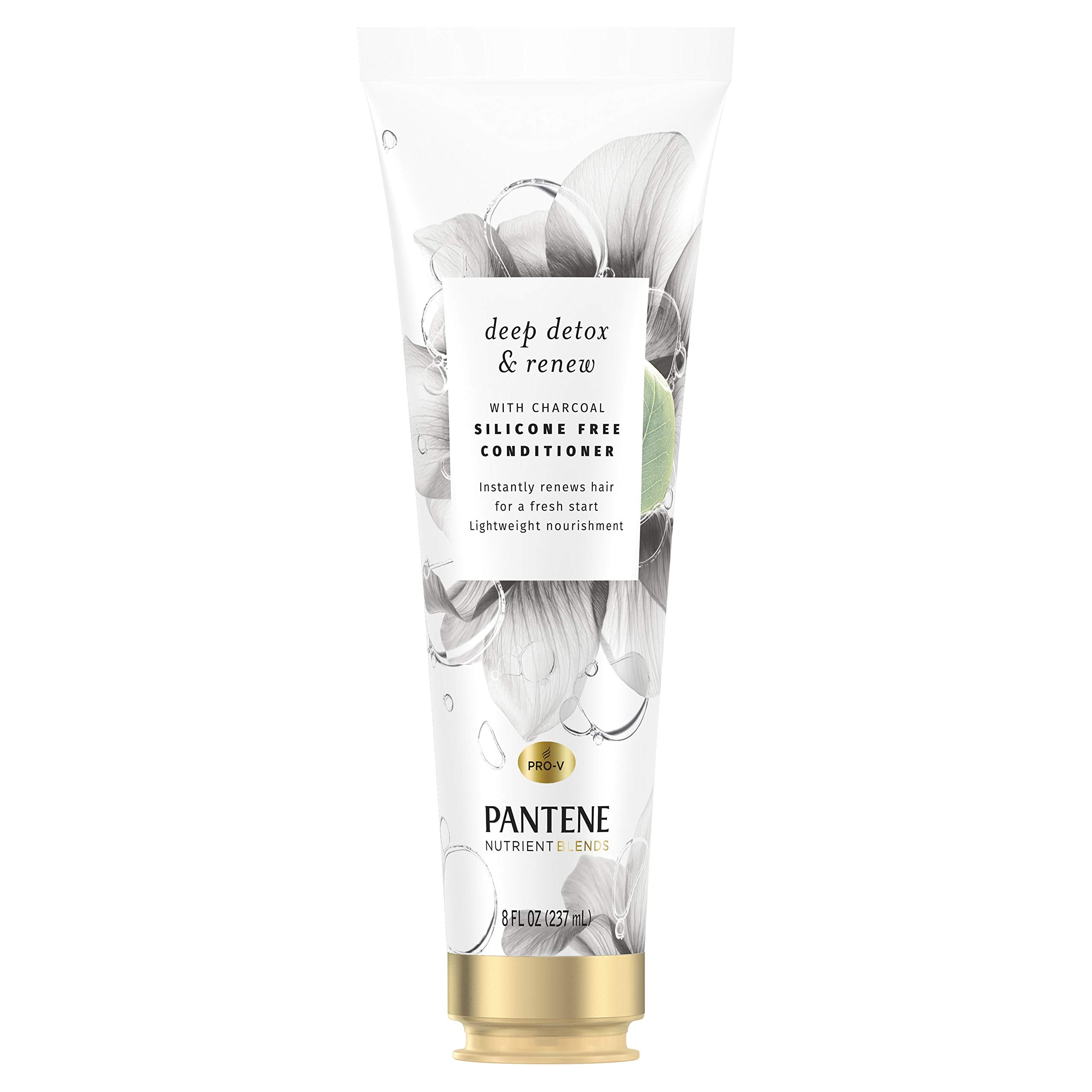 Pantene Nutrient Blends Deep Detox & Renew Clarifying Silicone Free Charcoal Conditioner, 8 Fl Oz