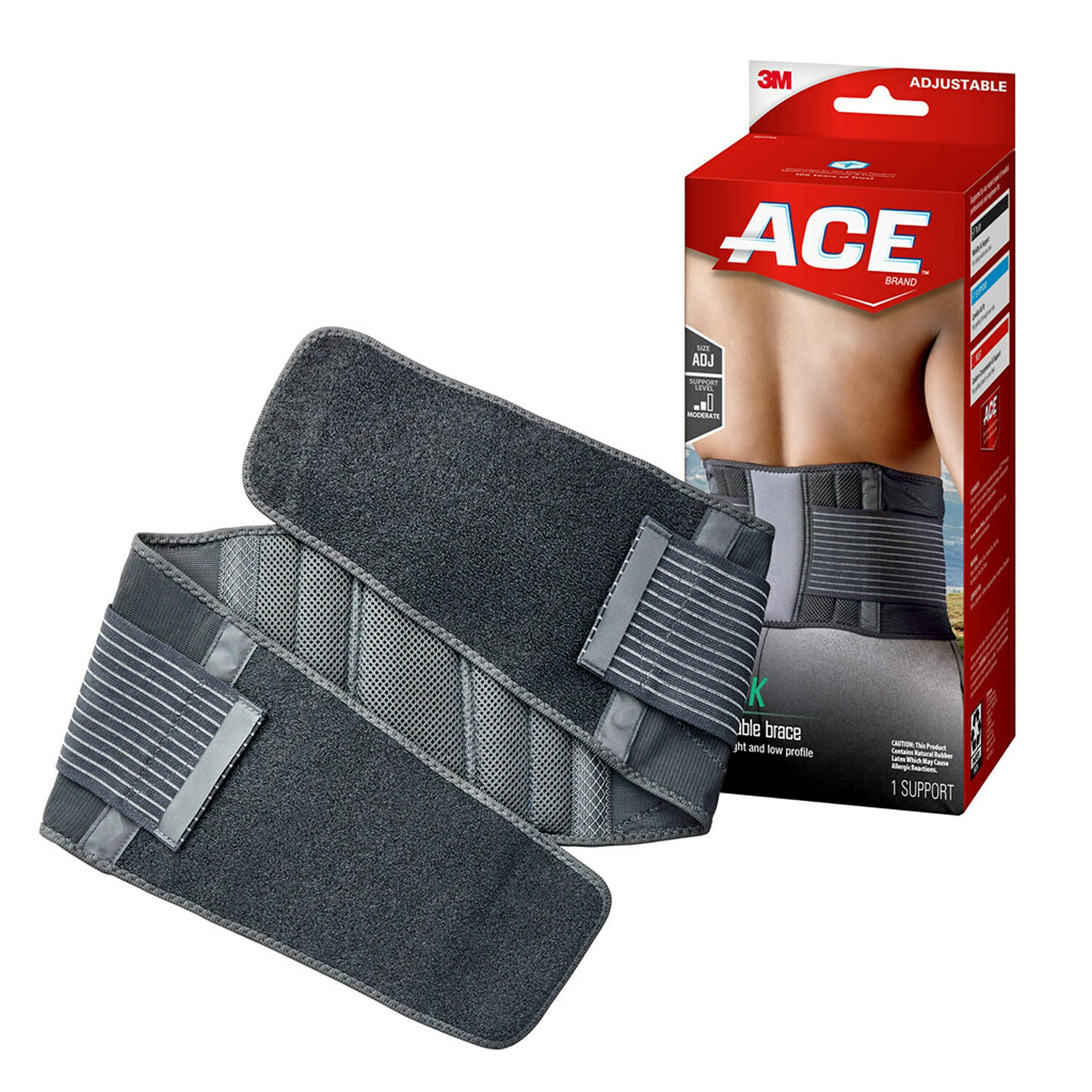 ACE Contoured Back Support, Doctor Developed, Adjustable