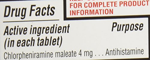 Major Pharmaceuticals Chlorpheniramine 4 mg Tablets, 100 Count