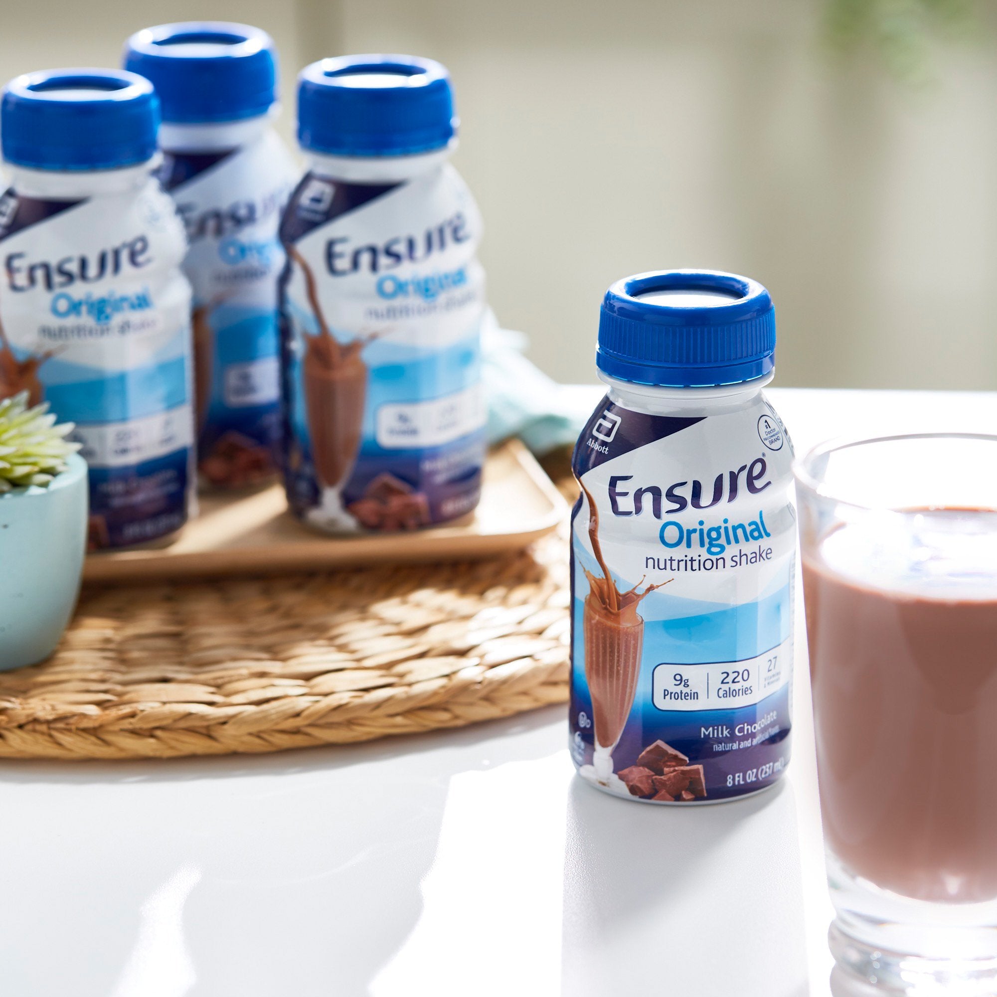Oral Supplement Ensure Original Shake Milk Chocolate Flavor Liquid 8 oz. Bottle