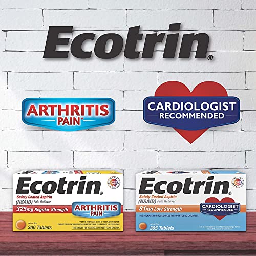 Ecotrin Low Strength Aspirin, 81 mg, Adult, 45 Tablets, (Pack of 3)