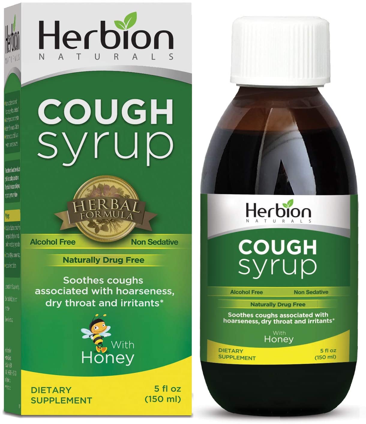 Herbion Naturals Throat Syrup Honey - 5 oz