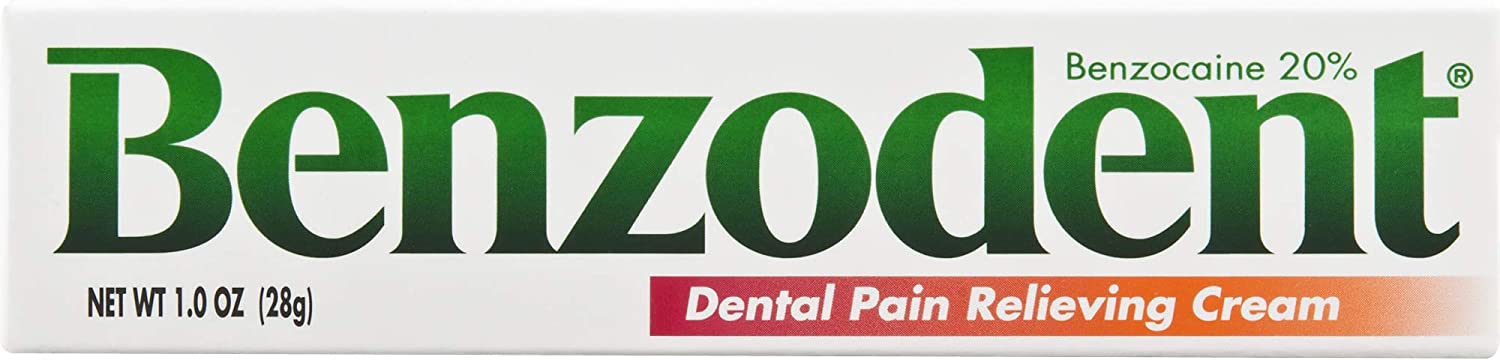 Benzodent Dental Pain Relieving Cream - 1 oz