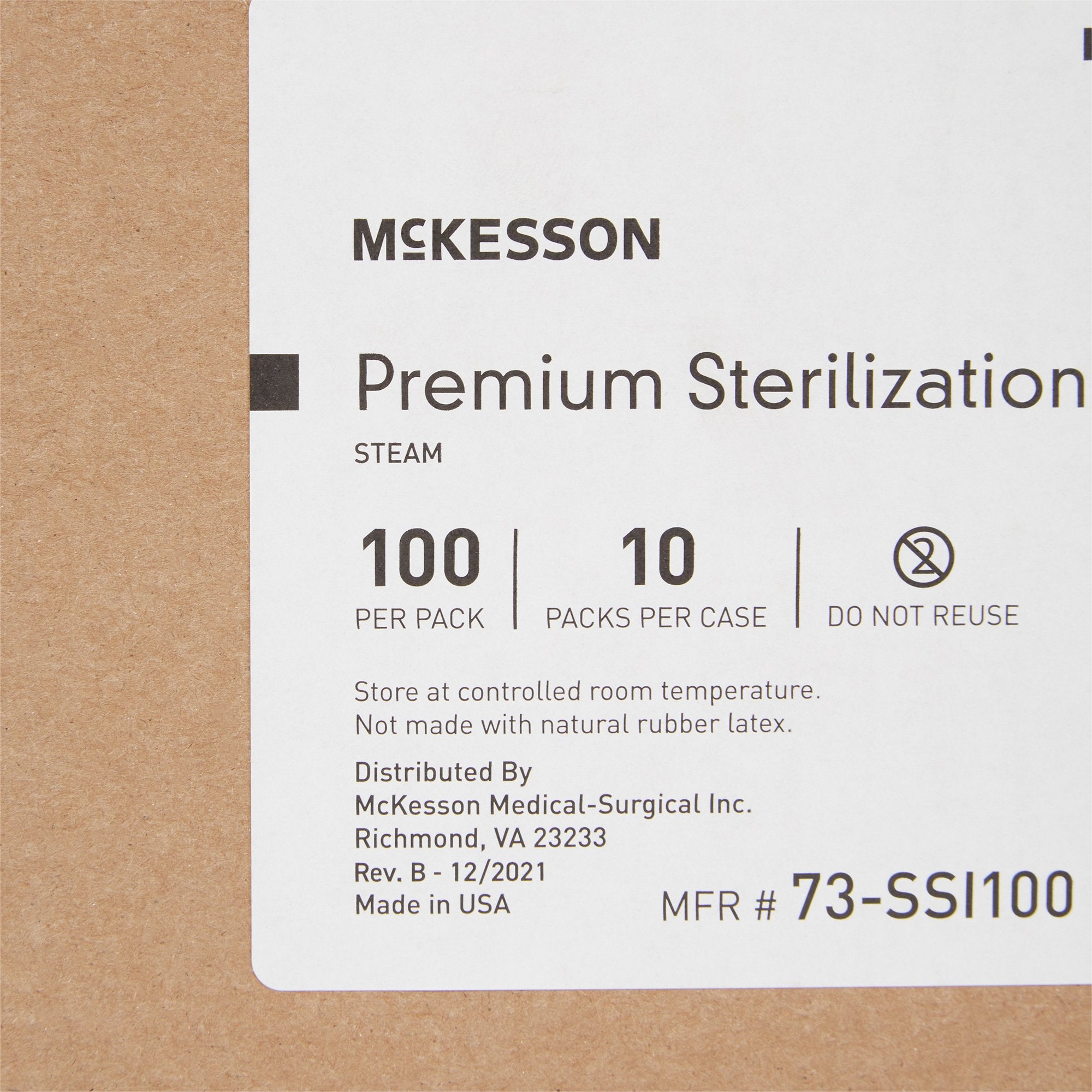 McKesson Sterilization Chemical Integrator Strip Steam 4 Inch