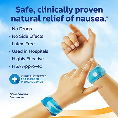 Sea-Band Anti-Nausea Acupressure Wristband for Motion & Morning Sickness, Child, Assorted