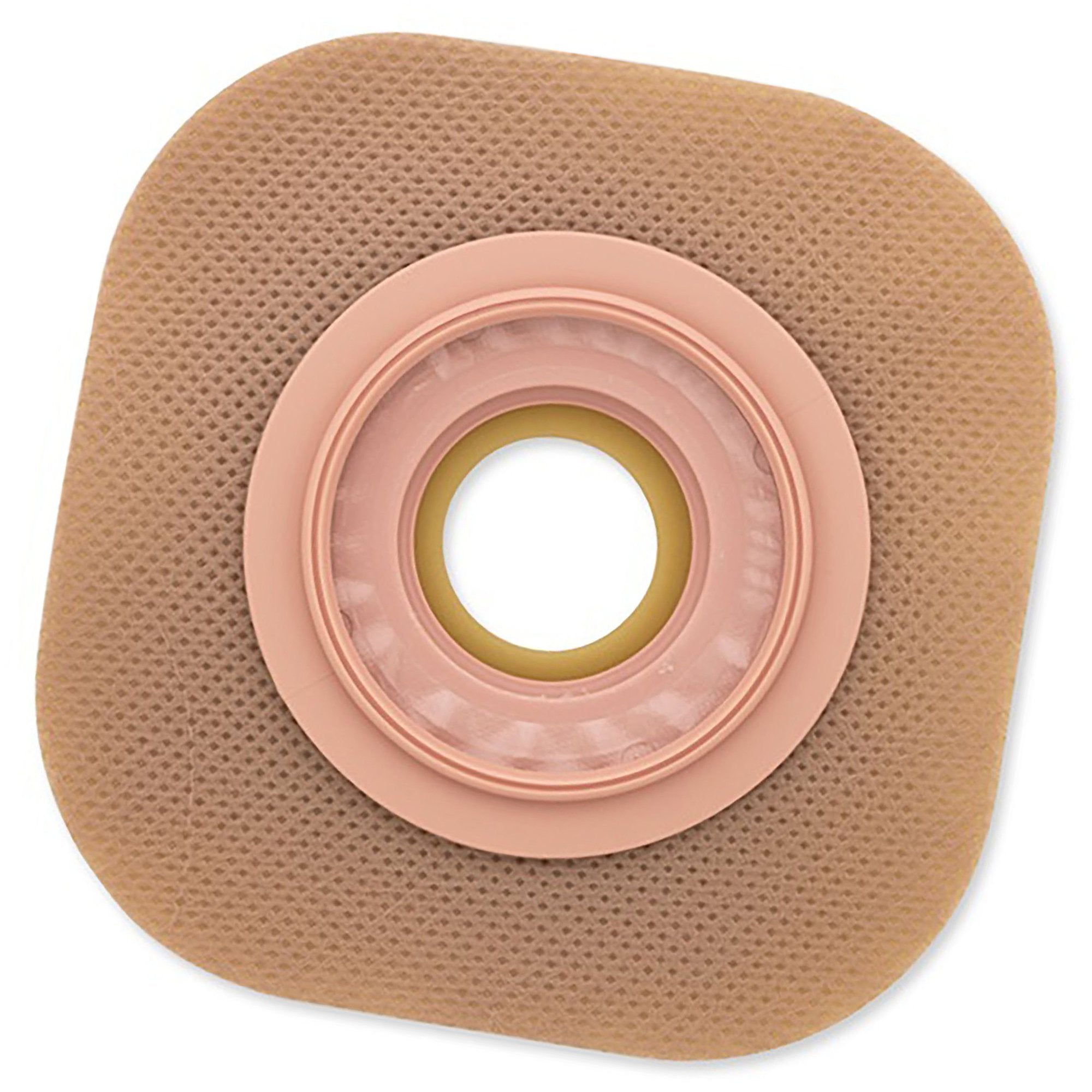 Ostomy Barrier FlexWear Precut, Standard Wear Adhesive Tape 44 mm Flange Green Code System Hydrocolloid 7/8 Inch Opening