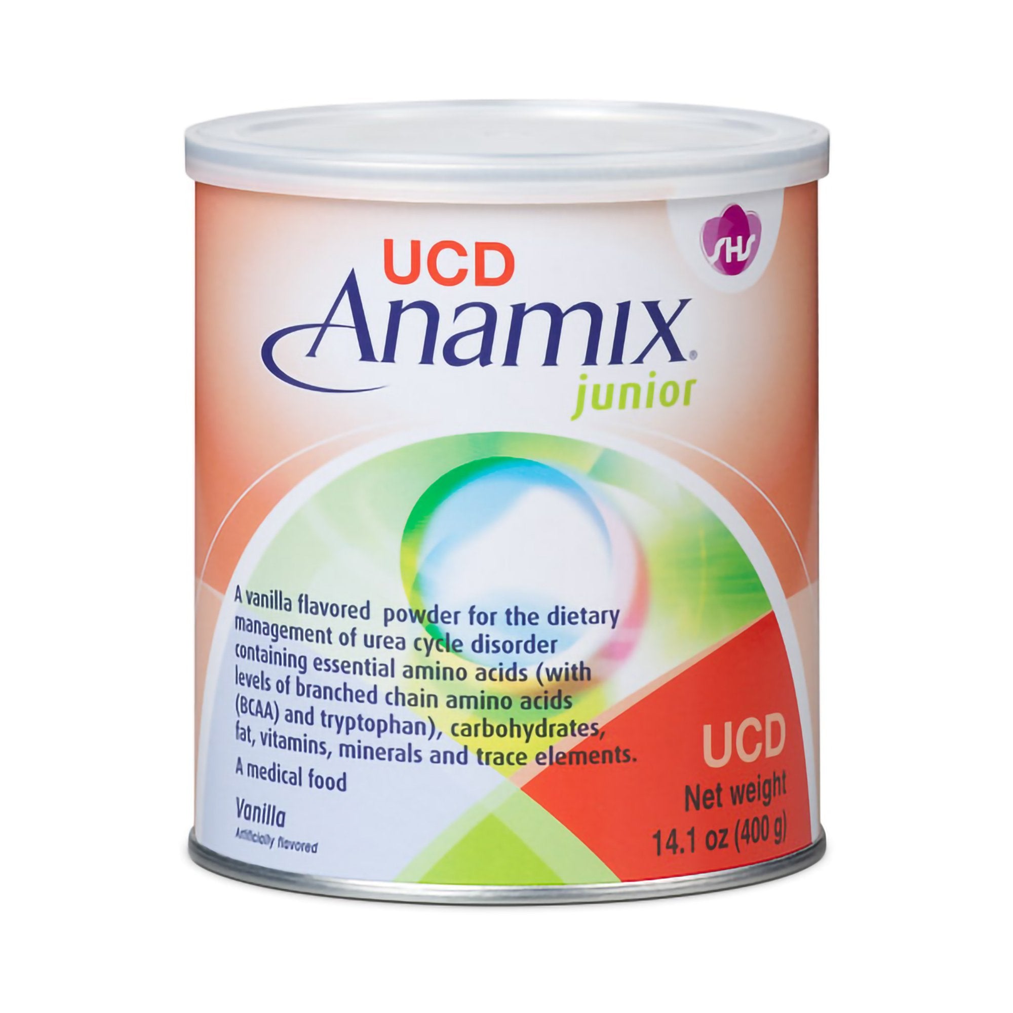 Urea Cycle Disorder Oral Supplement UCD Anamix Junior Vanilla Flavor 14 oz. Can Powder