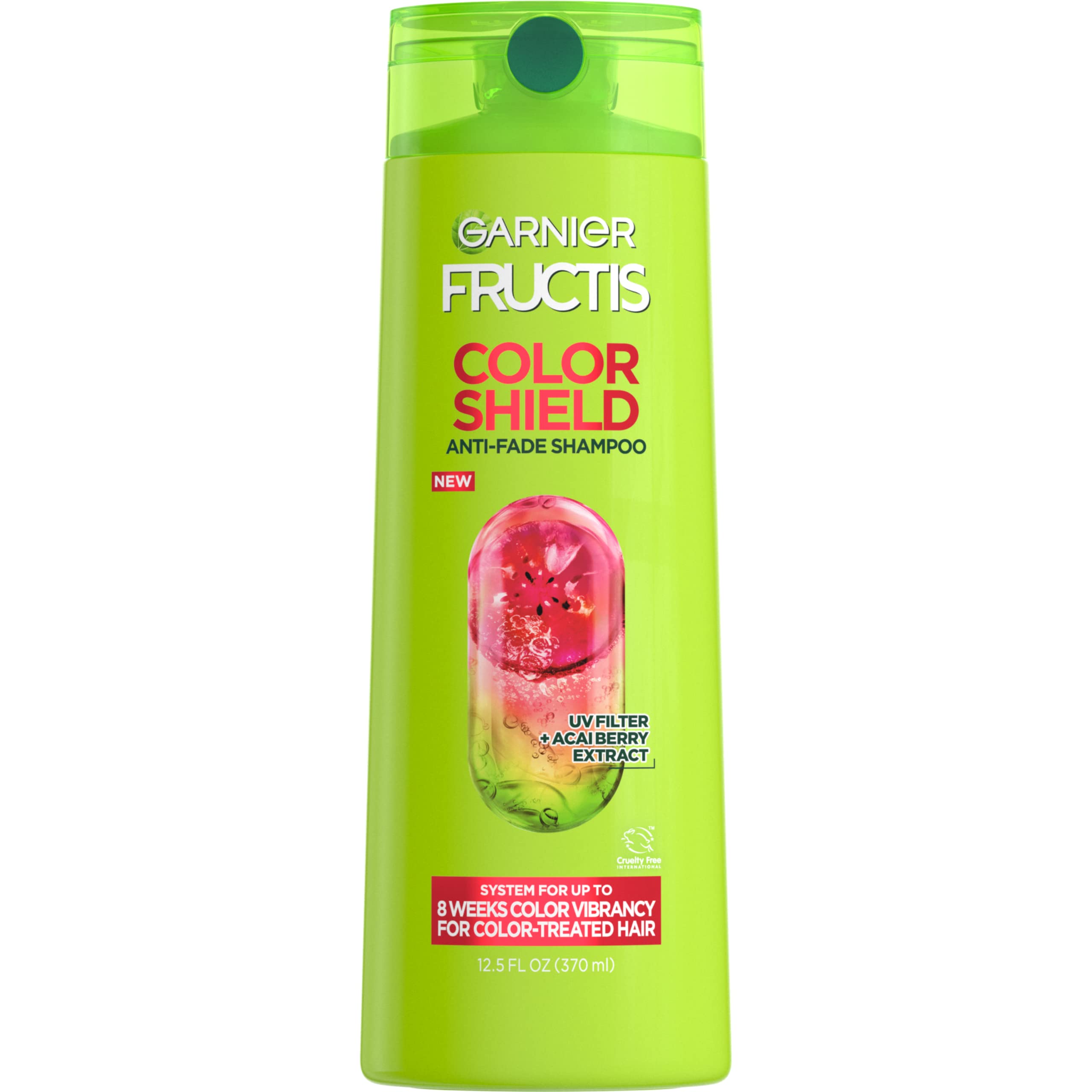 Garnier Fructis Color Shield Anti-Fade Shampoo for Color Treated Hair, 12.5 Fl Oz, 1 Count (Packaging May Vary)
