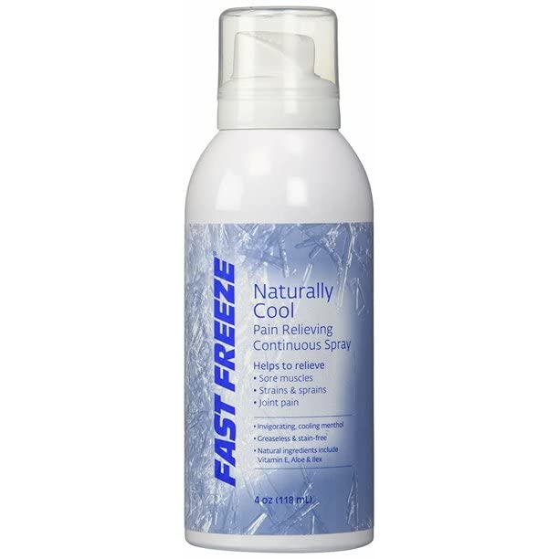 Fast Freeze Pain Relief Spray 4 oz (Pack of 2)