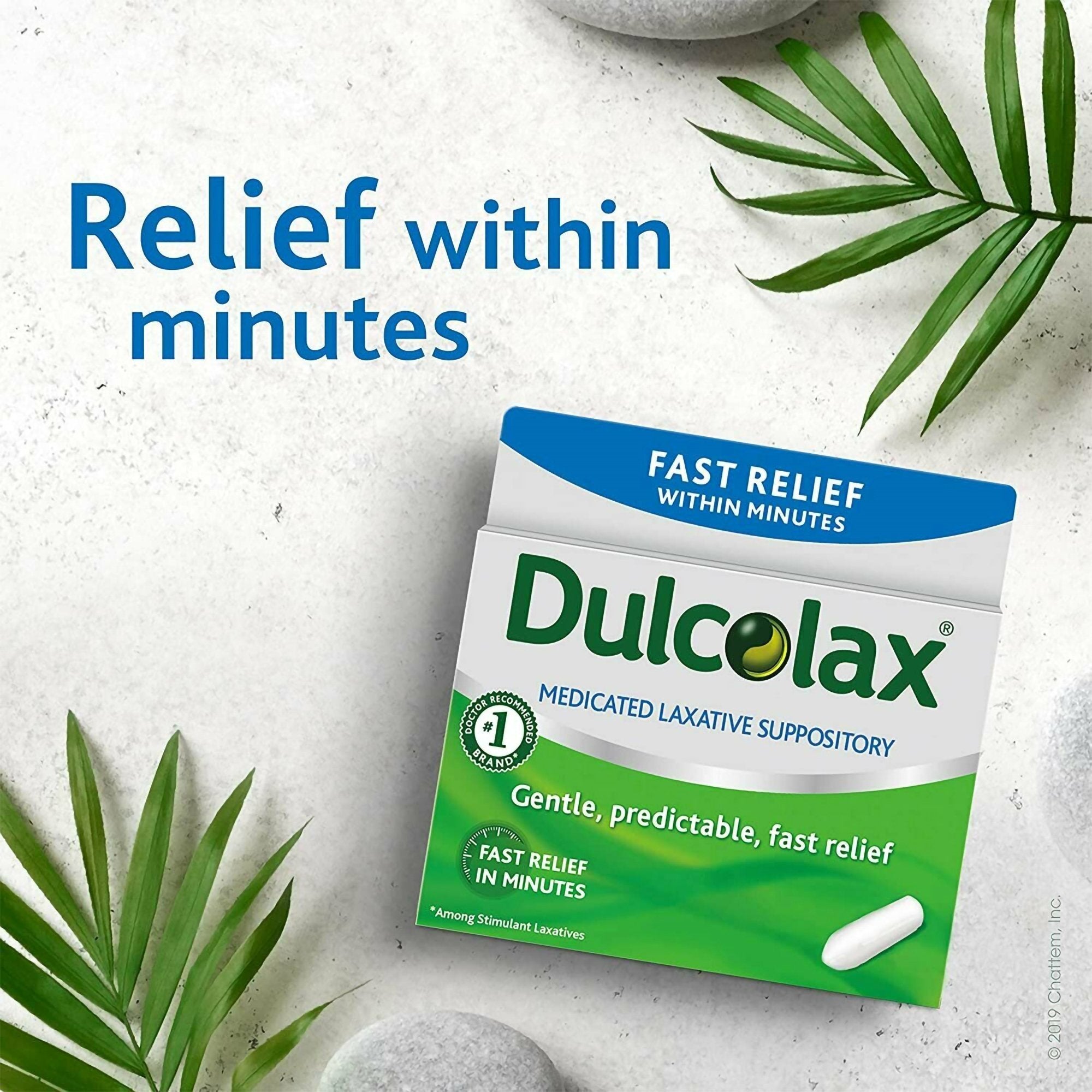 Laxative Dulcolax Suppository 8 per Box 10 mg Strength Bisacodyl USP