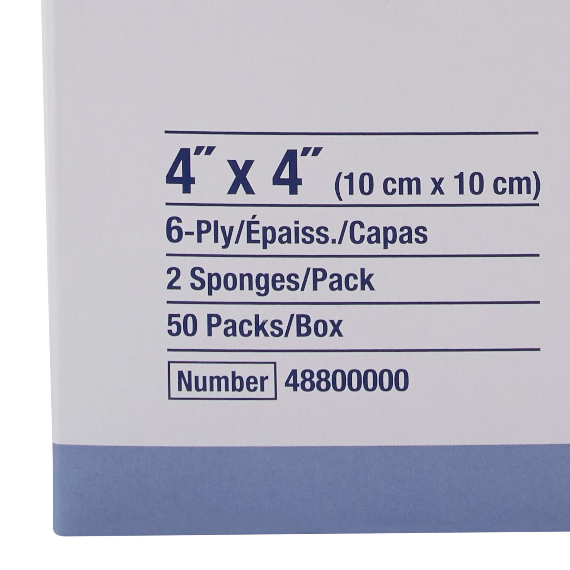 Drain Sponge Sorbalux Polyester / Rayon 4 x 4 inch Sterile