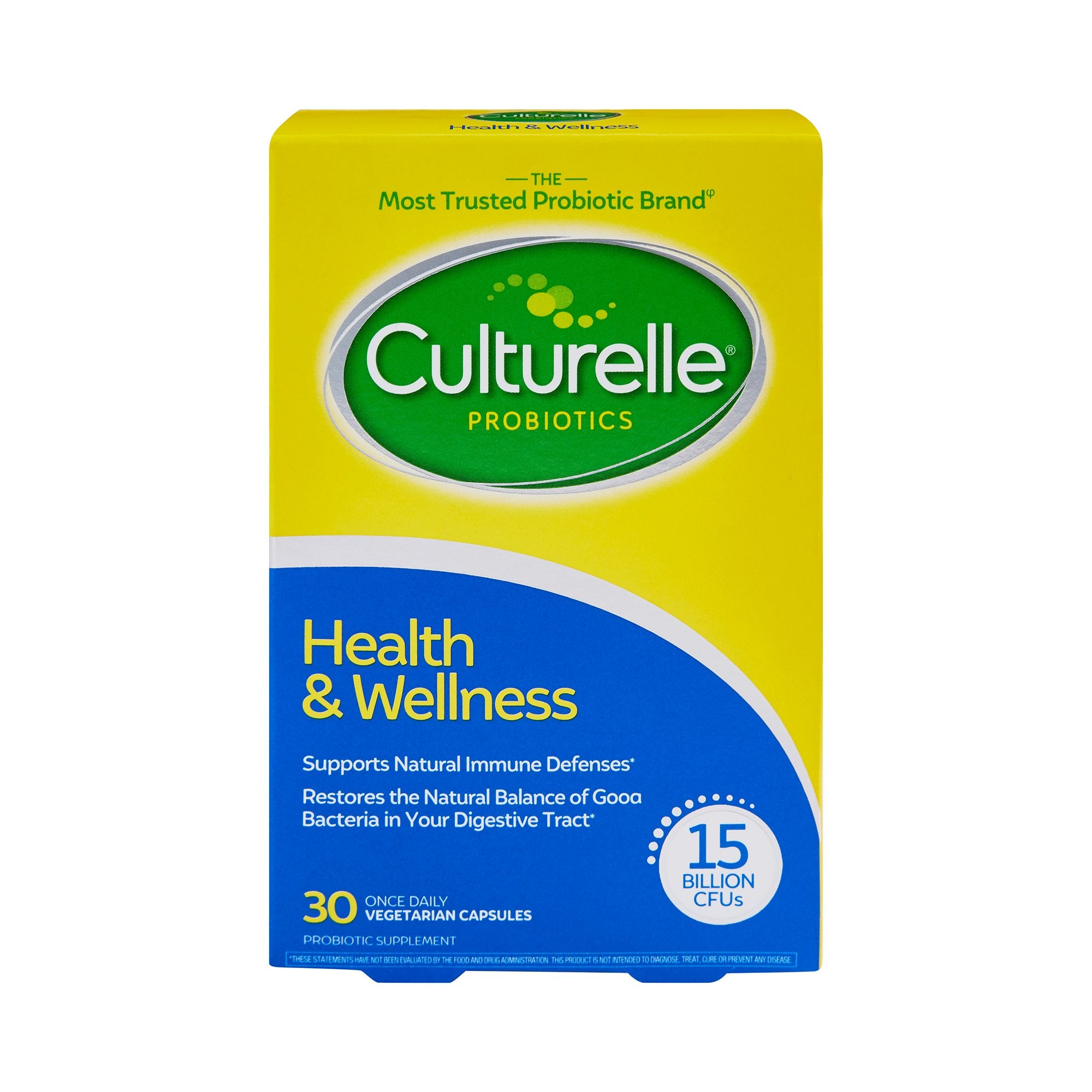 Probiotic Dietary Supplement Culturelle 30 per Bottle Capsule