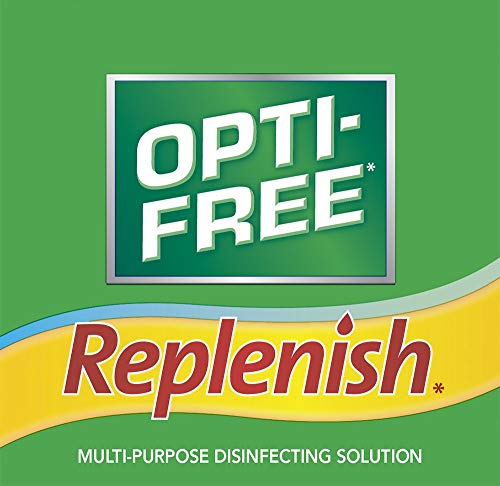 Opti-Free Replenish Multi-Purpose Disinfecting Solution With Lens Case, Lemon 10 Fl Oz