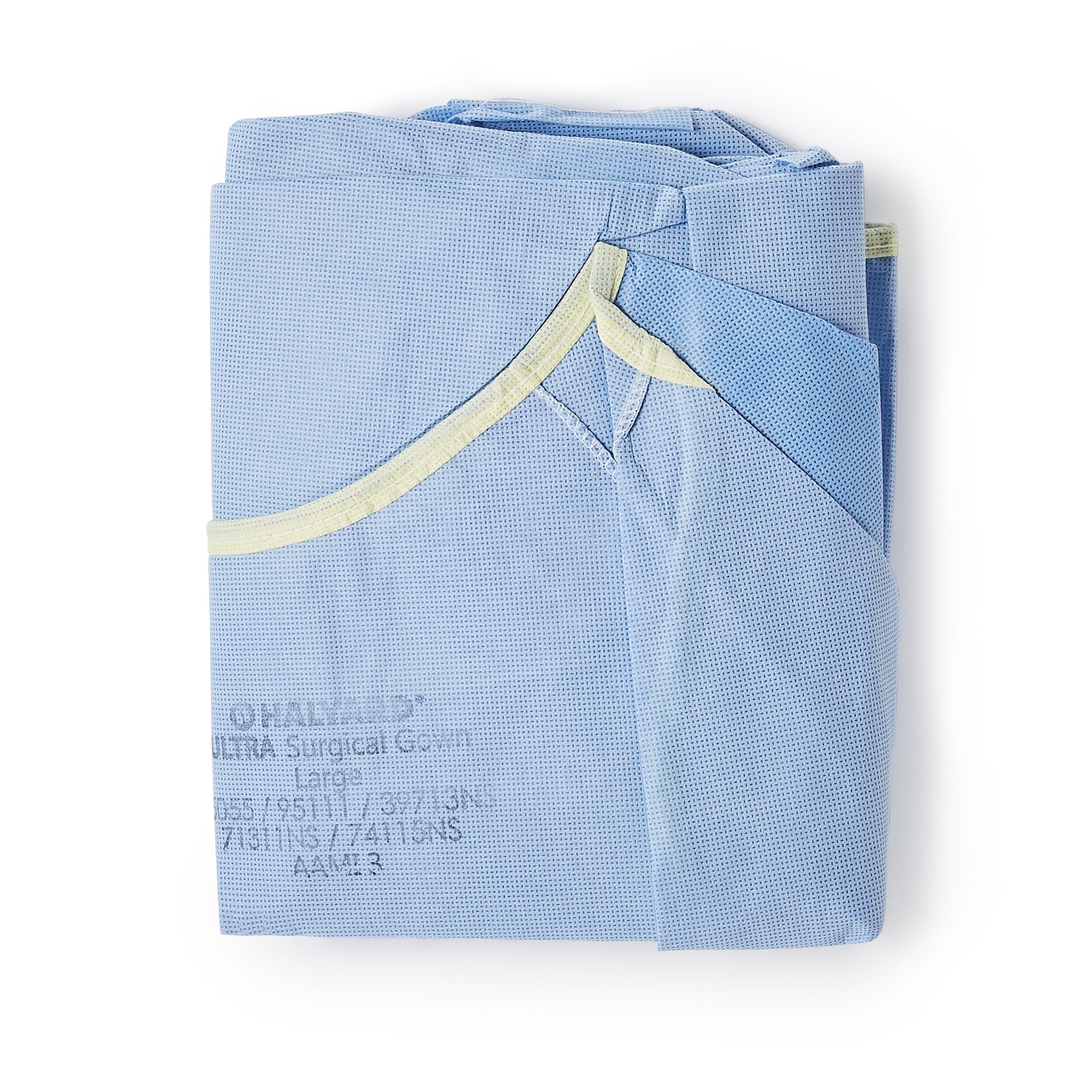 Non-Reinforced Surgical Gown with Towel ULTRA Large Blue Sterile AAMI Level 3 Disposable