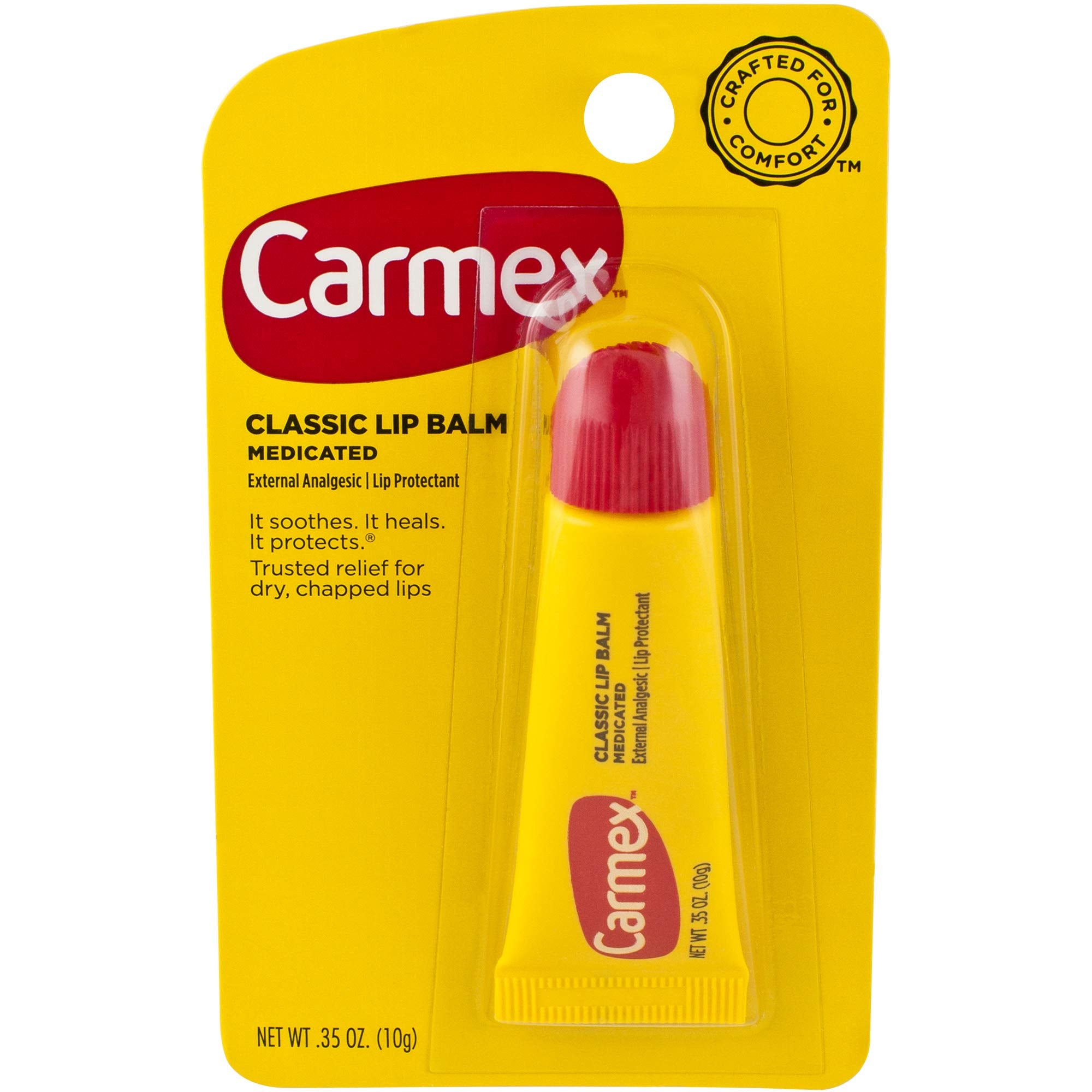 Carmex Lip Balm Original Tube, 0.35 Ounces each (Value Pack of 12)
