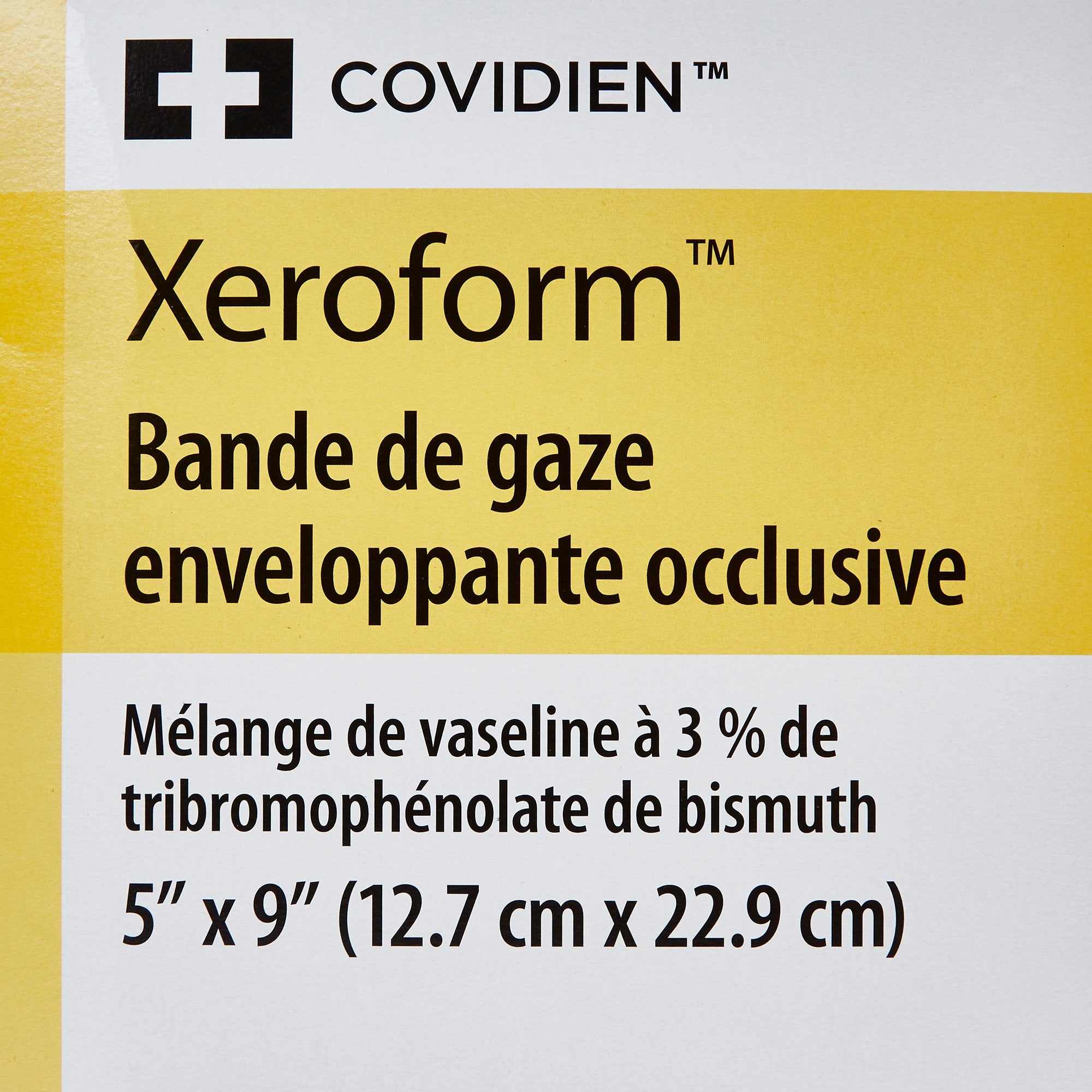 Xeroform Petrolatum Impregnated Dressing Xeroform Occlusive Strip 5 X 9 Inch Sterile