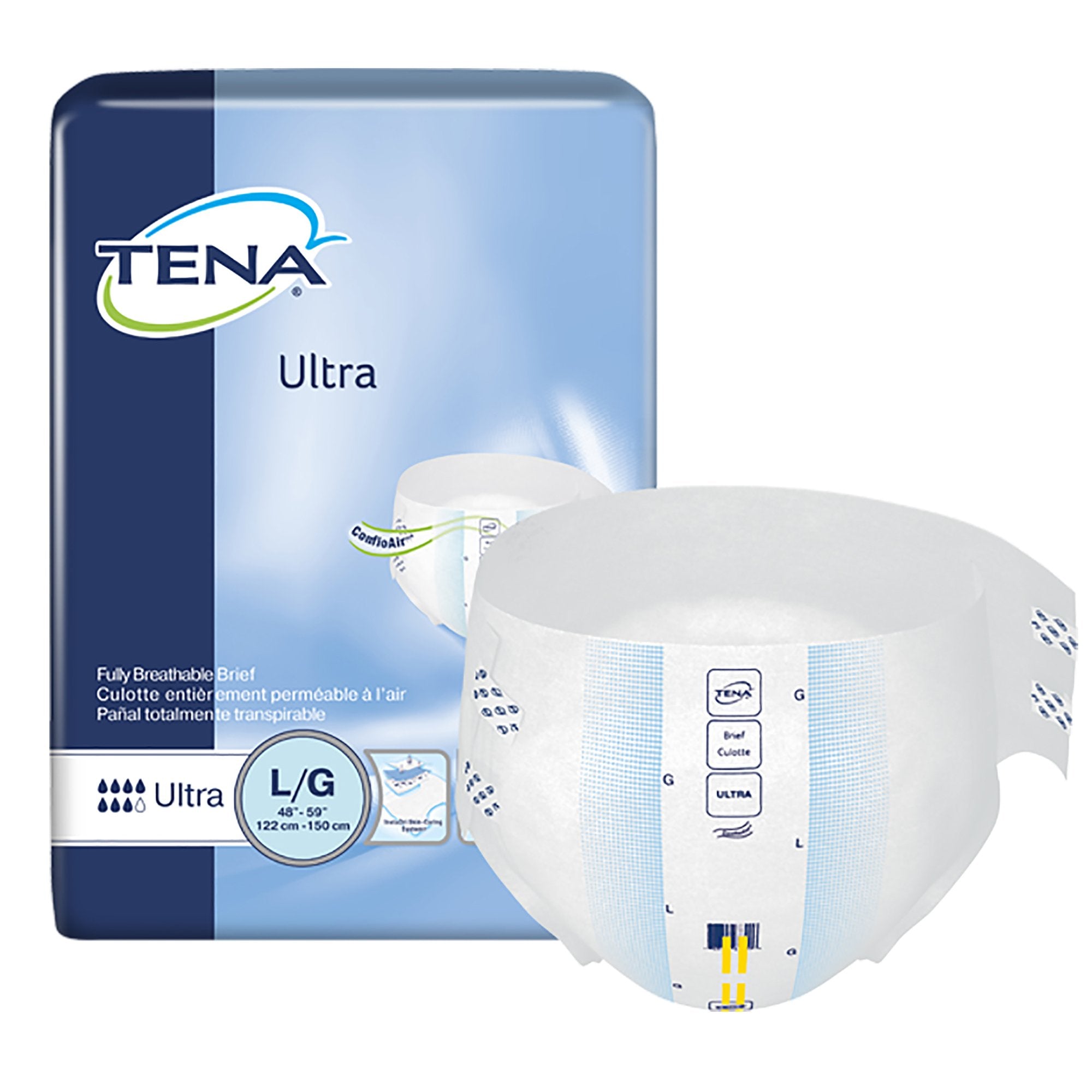 Unisex Adult Incontinence Brief TENA Ultra Large Disposable Heavy Absorbency
