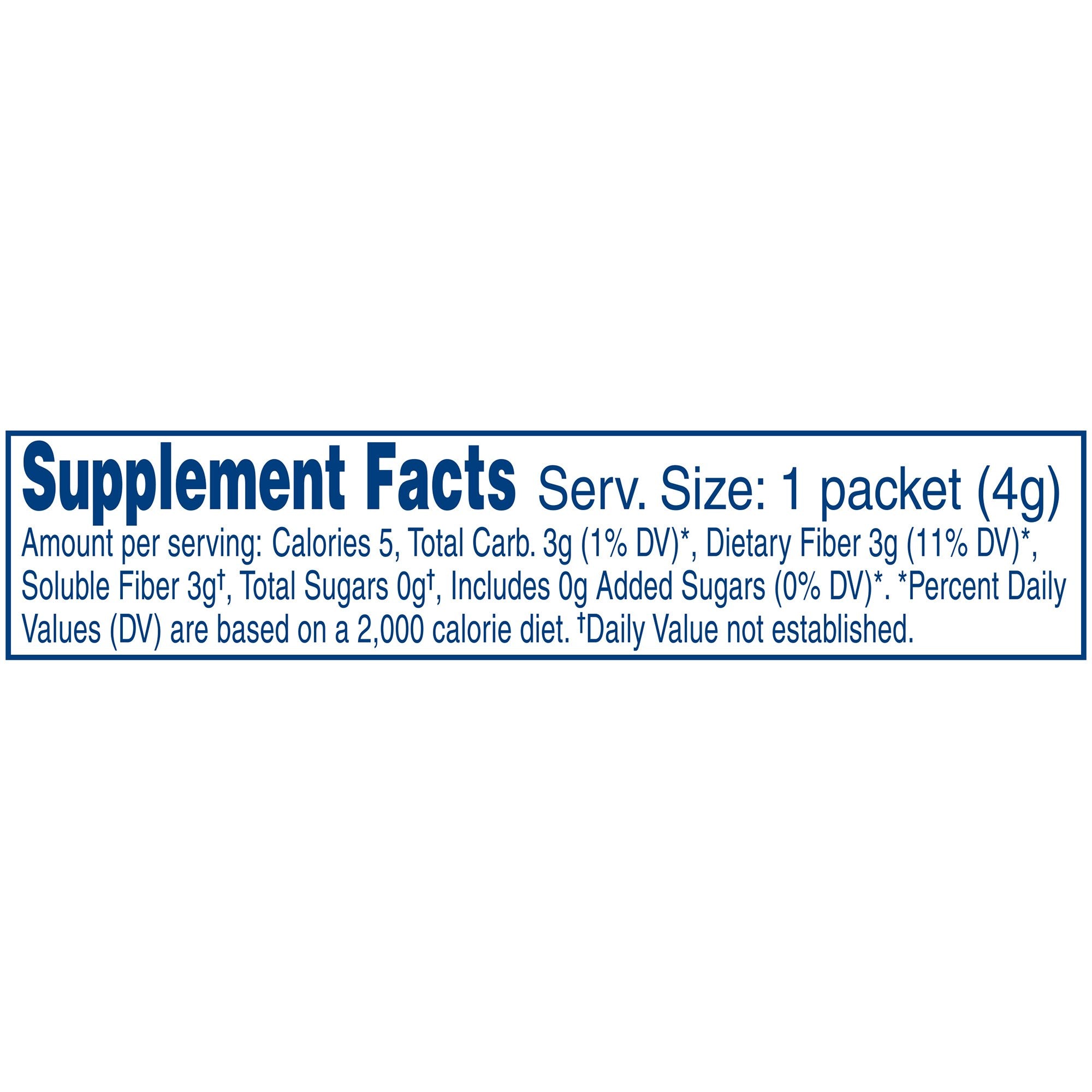 Oral Supplement Nutrisource Fiber Unflavored Powder 4 Gram Individual Packet