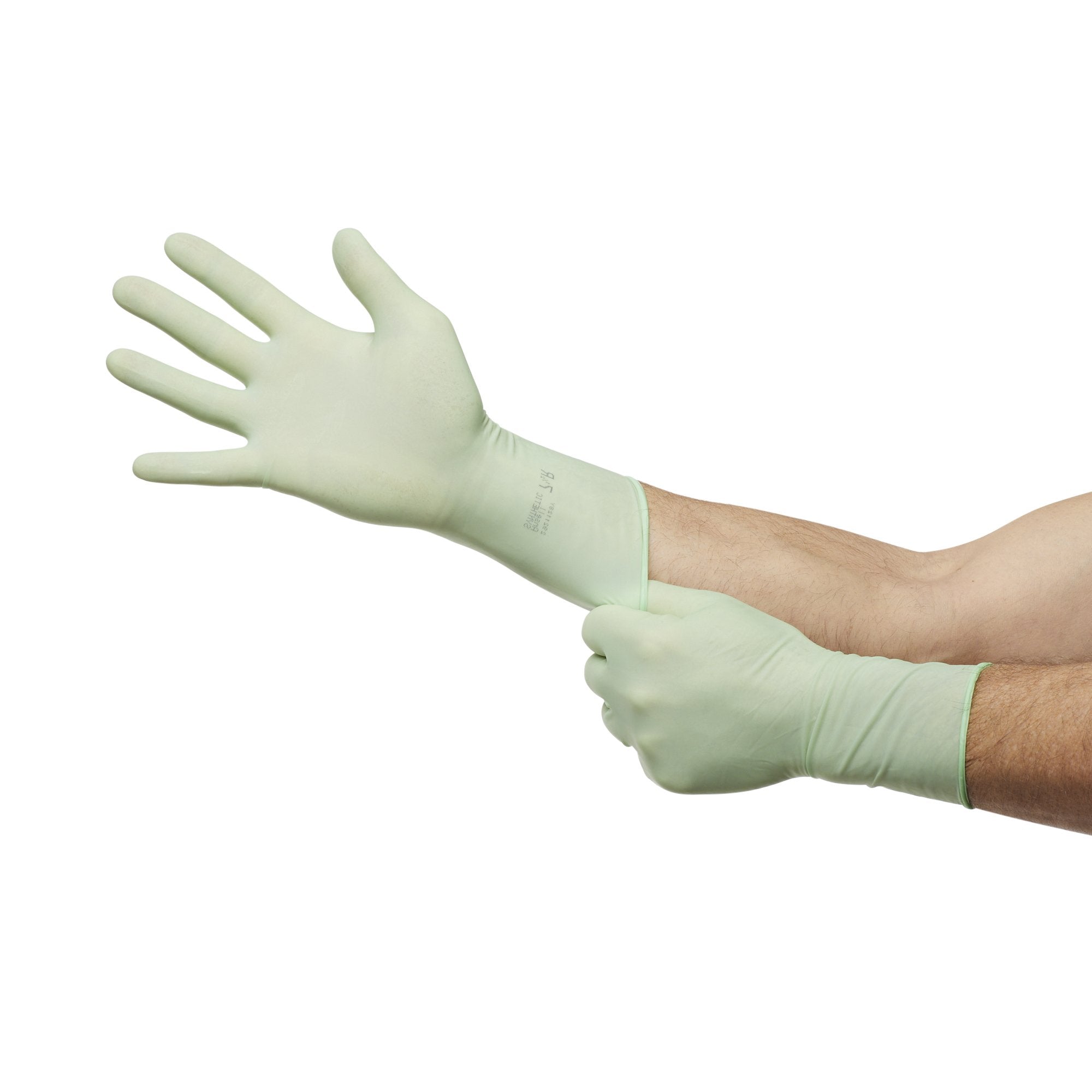 Surgical Glove GAMMEX Non-Latex PI Green Size 7.5 Sterile Polyisoprene Standard Cuff Length Micro-Textured Light Green Chemo Tested