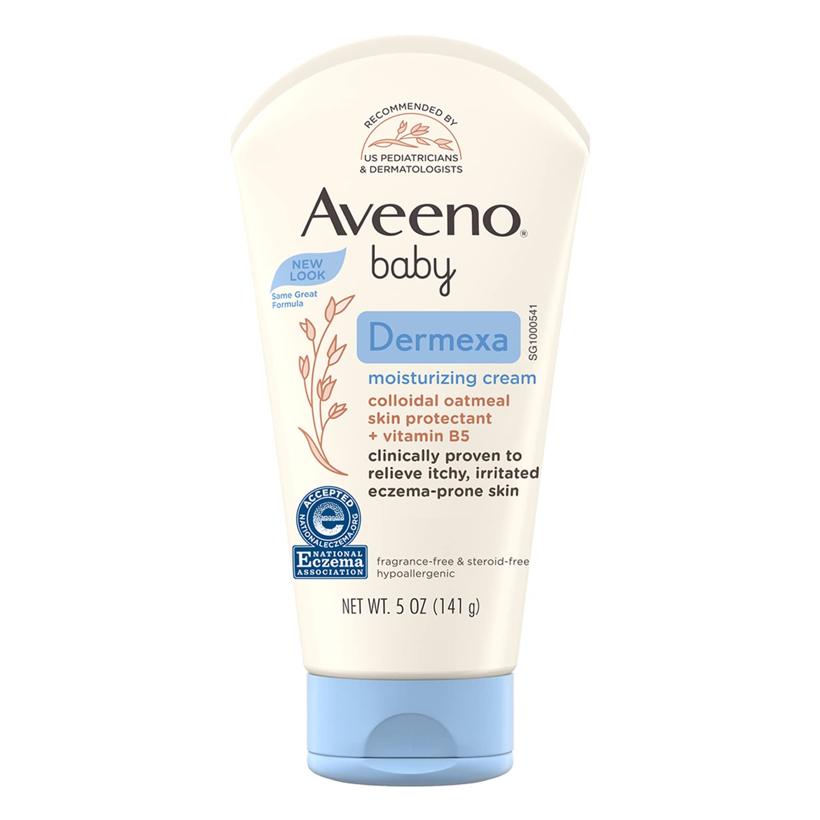 Aveeno Baby Eczema Therapy Moisturizing Cream, Natural Colloidal Oatmeal & Vitamin B5, Baby Eczema Cream for Dry, Itchy, Irritated Skin Due to Eczema, Paraben- & Steroid-Free, 5 fl. oz