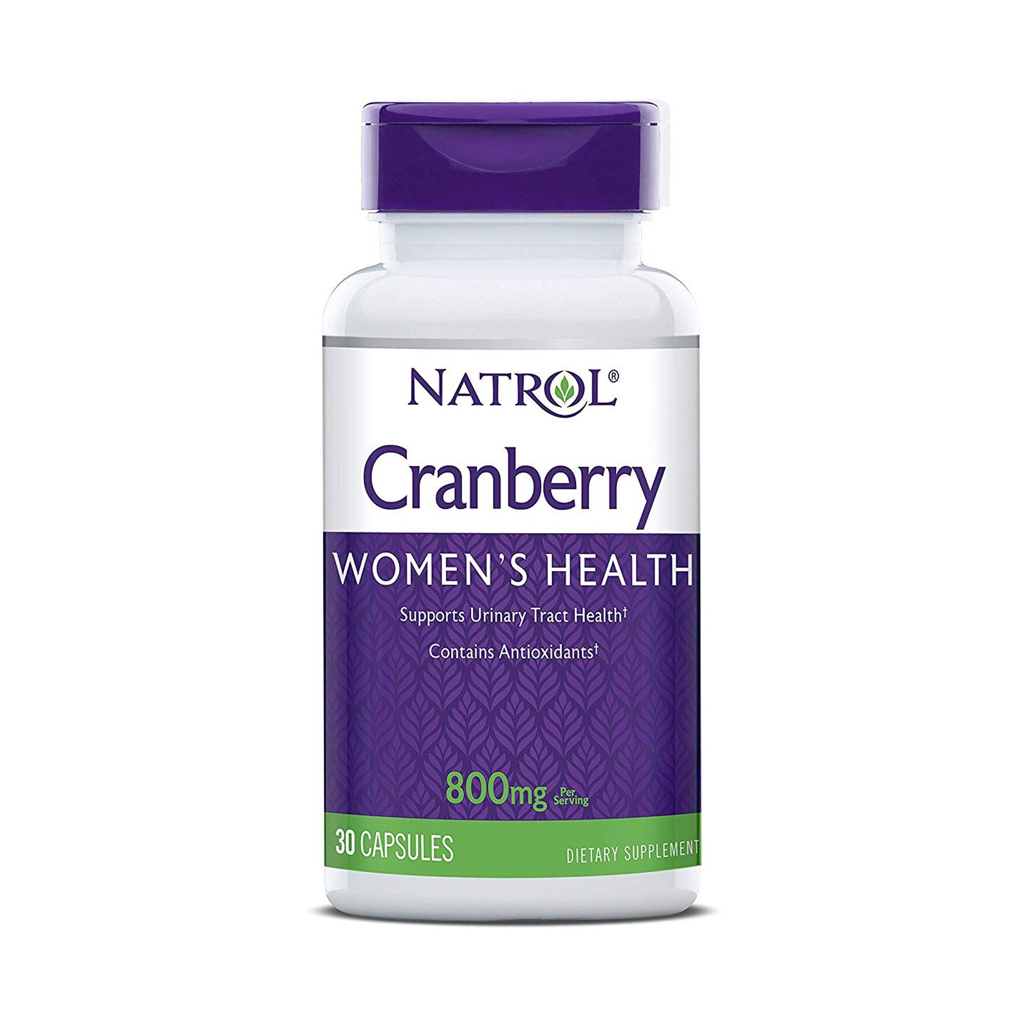 Dietary Supplement Natrol Cranberry Extract 800 mg Strength Capsule 30 per Bottle Cranberry Flavor