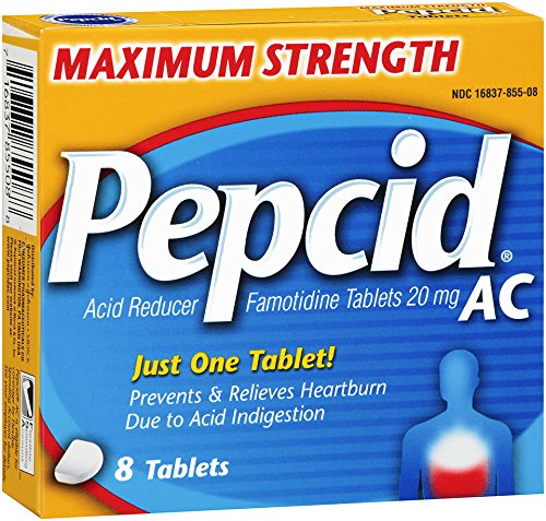 Pepcid AC Maximum Strength Tablets, 8-Count (Pack of 2)
