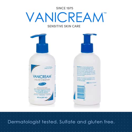 Vanicream Liquid Cleanser - 8 fl oz  Unscented, Gluten-Free Formula for Sensitive Skin