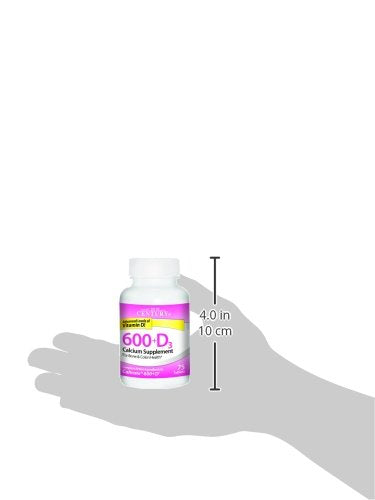 21st Century Calcium Plus D Supplement, 600 mg, 75 Count