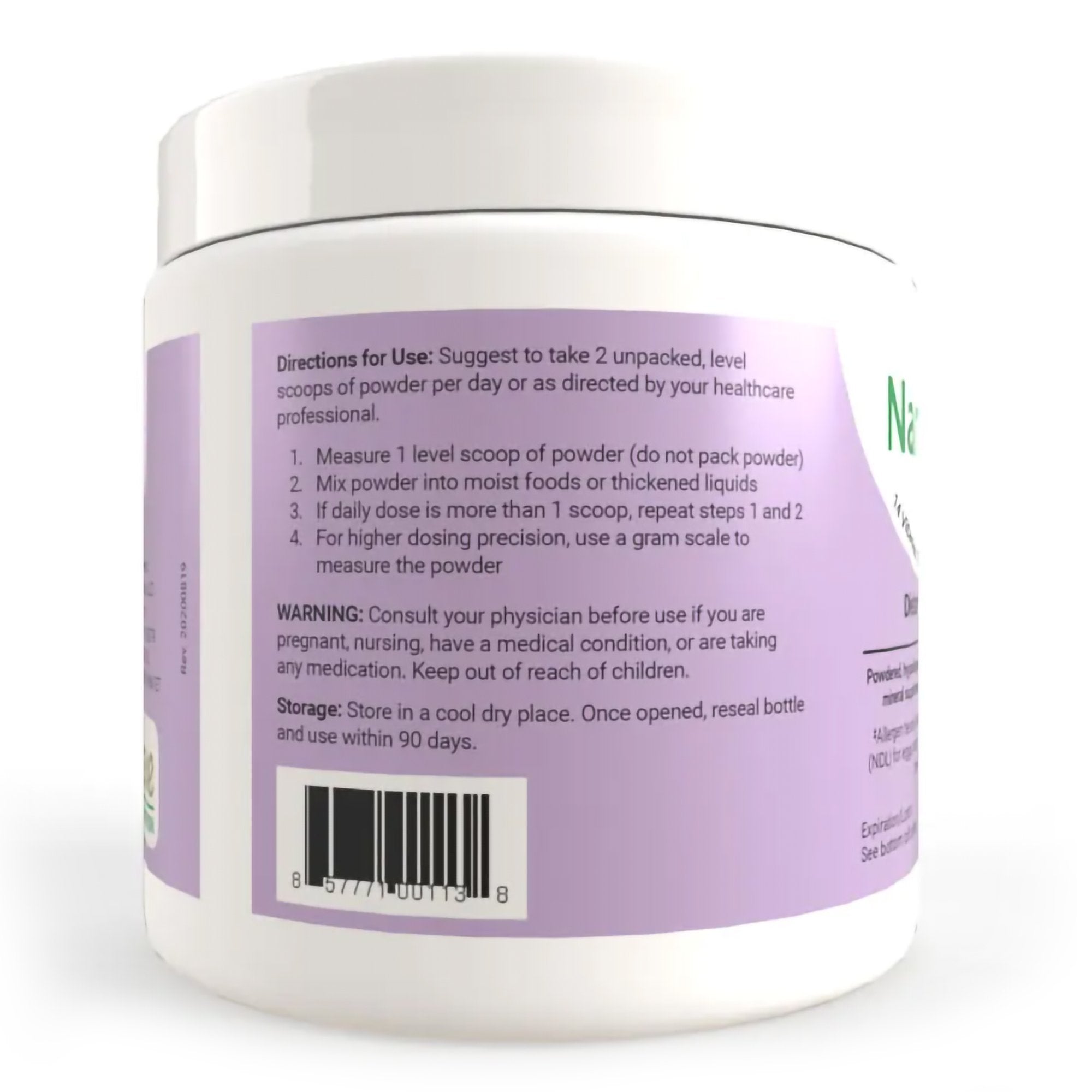 Pediatric Oral Supplement NanoVM 1 - 3 Years 275 Gram Jar Powder Vitamins / Minerals Food Allergies