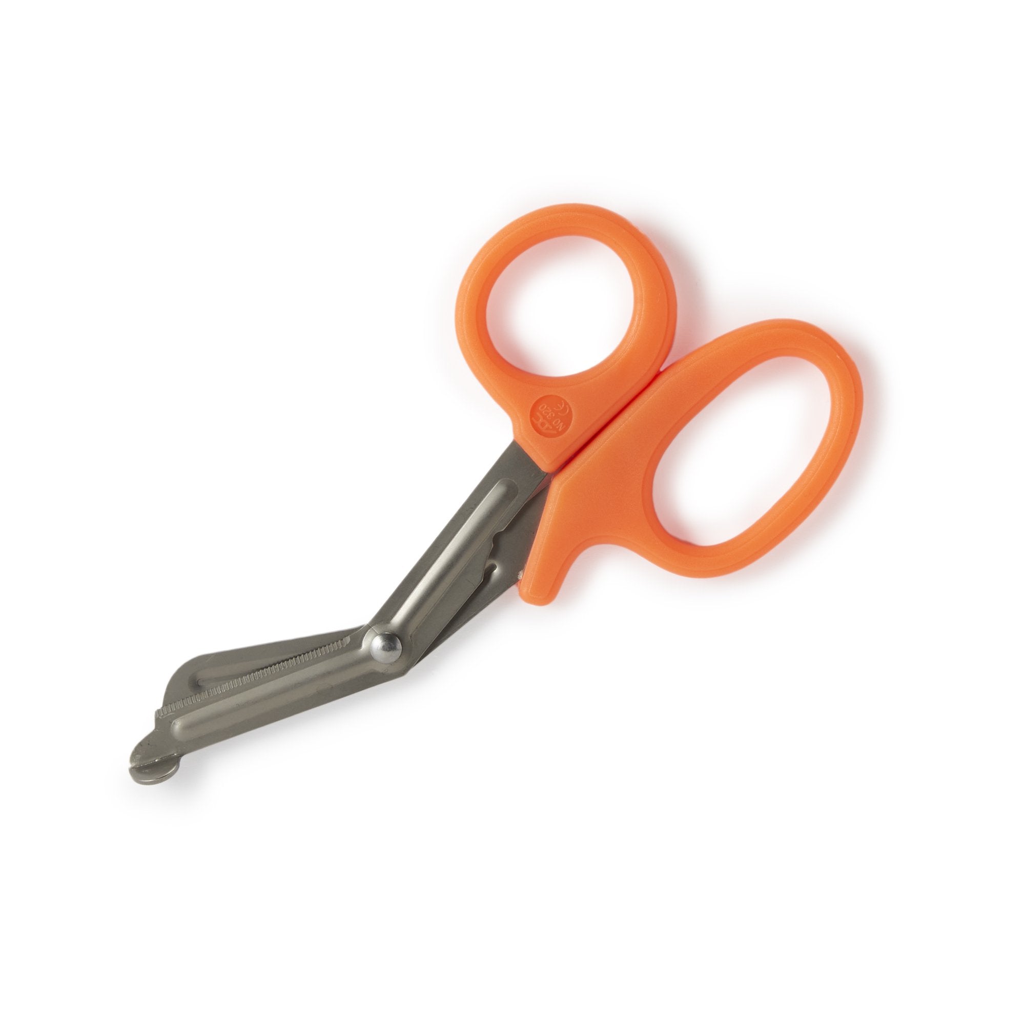 Trauma Shears McKesson Medicut Orange 7-1/4 Inch Length Medical Grade Stainless Steel Finger Ring Handle Blunt Tip / Blunt Tip