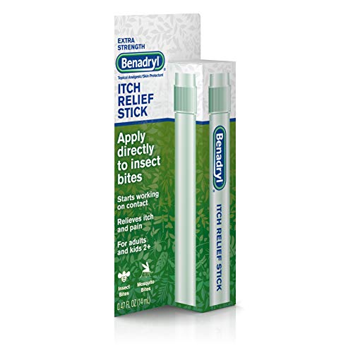 Benadryl Extra Strength Itch Relief Stick, Topical Analgesic, Travel Size.47 fl. oz