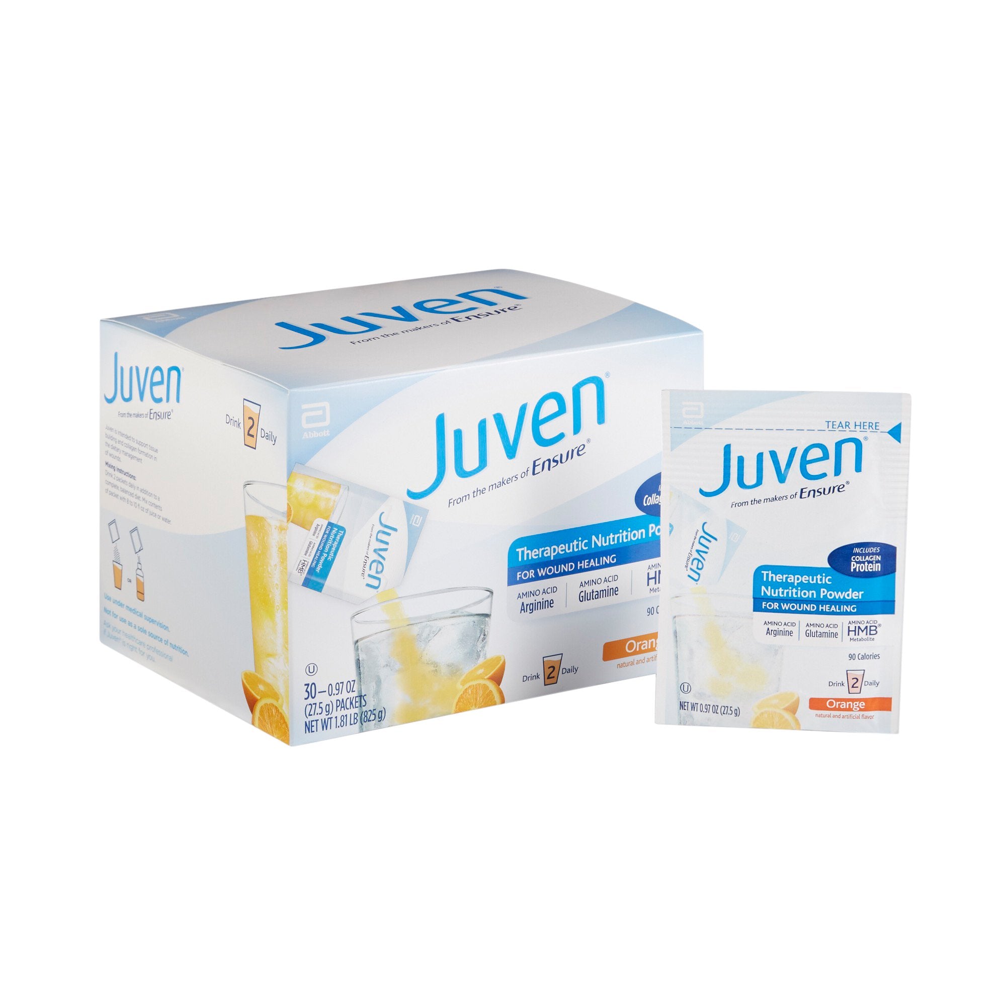 Oral Supplement Juven Orange Flavor Powder 0.97 oz Individual Packet
