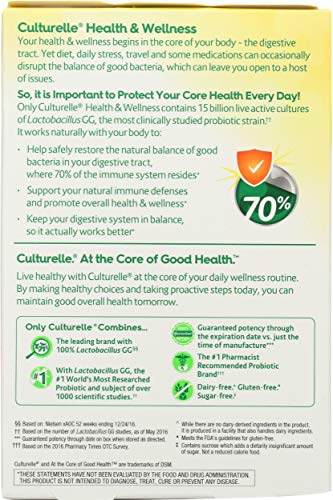 Culturelle Health & Wellness Probiotic Vegetarian Capsules 30 ea