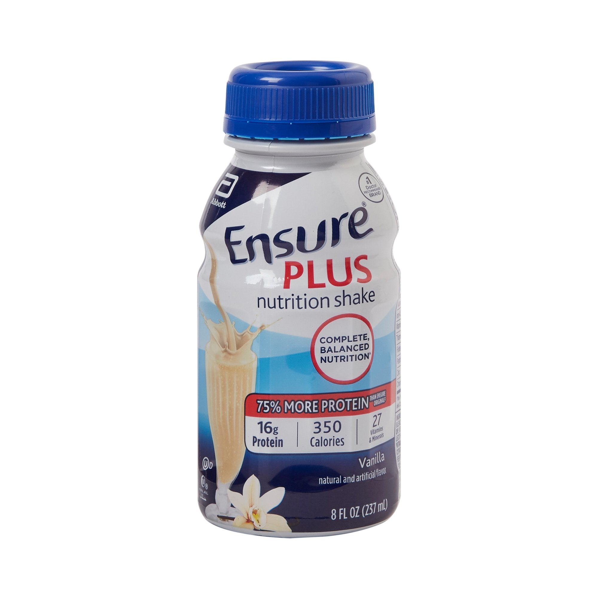 Oral Supplement Ensure Plus Nutrition Shake Vanilla Flavor Liquid 8 oz. Bottle