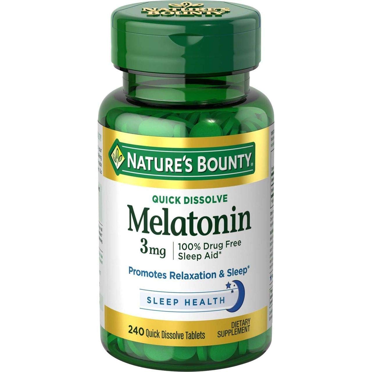 Nature's Bounty Melatonin 3mg, 240 Tablets