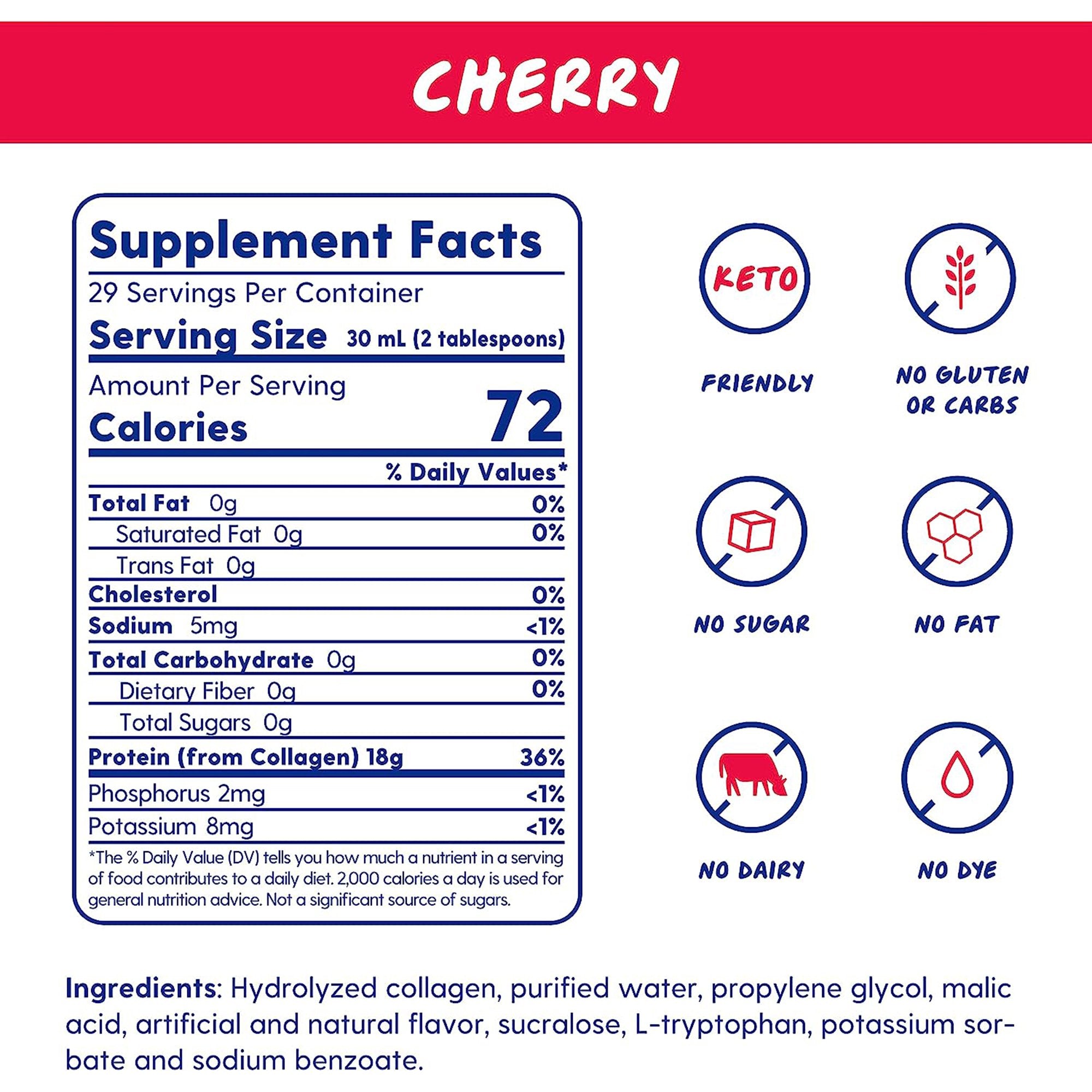 Oral Supplement Proteinex Cherry Flavor Liquid 30 oz. Bottle