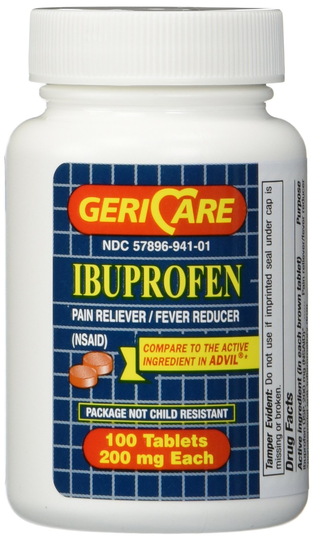 Geri Care IBUPROFEN Pain Relief Tablets (100 Count)