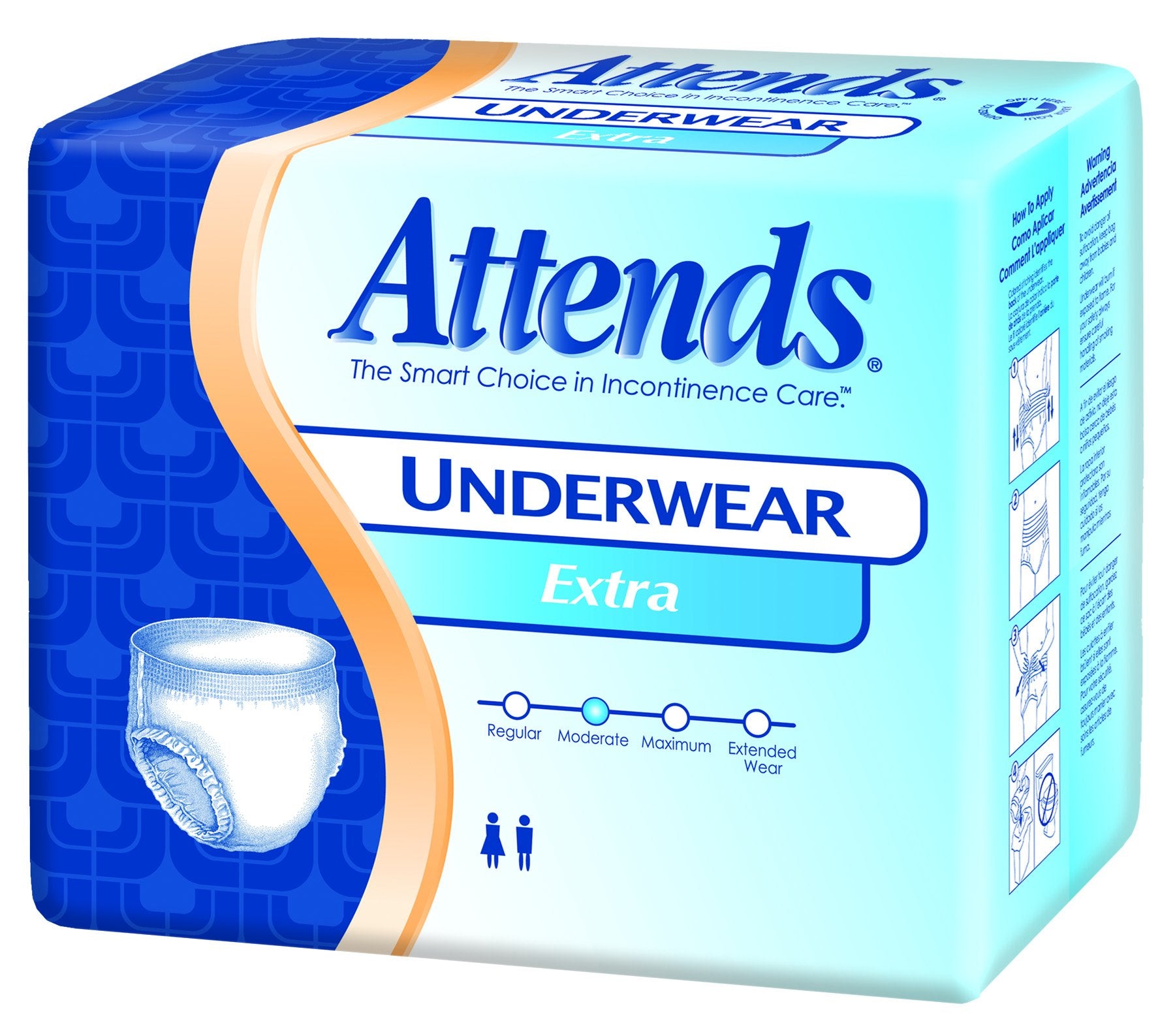  Attends Protective Underwear Regular Absorbency Medium