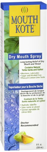 Mouth Kote Dry Mouth Spray, Oral Moisturizer with Yerba Santa, 8 Fluid Ounce