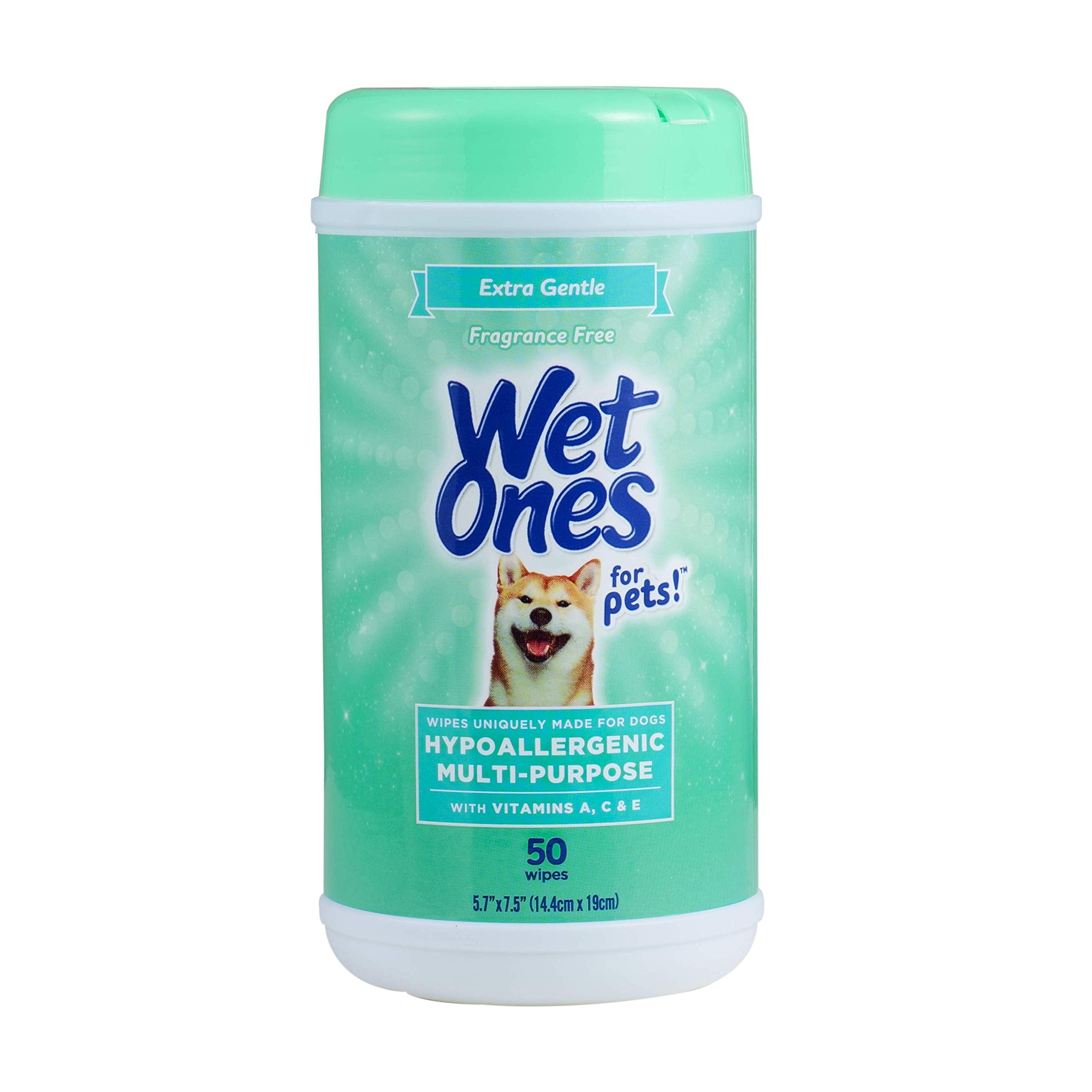 Wet Ones for Pets Multi-Purpose Dog Wipes with Vitamins A, C + E