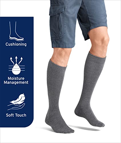 JOBST 110485 Activewear Compression Socks, 15-20 mmHg, Knee High, Large, Black