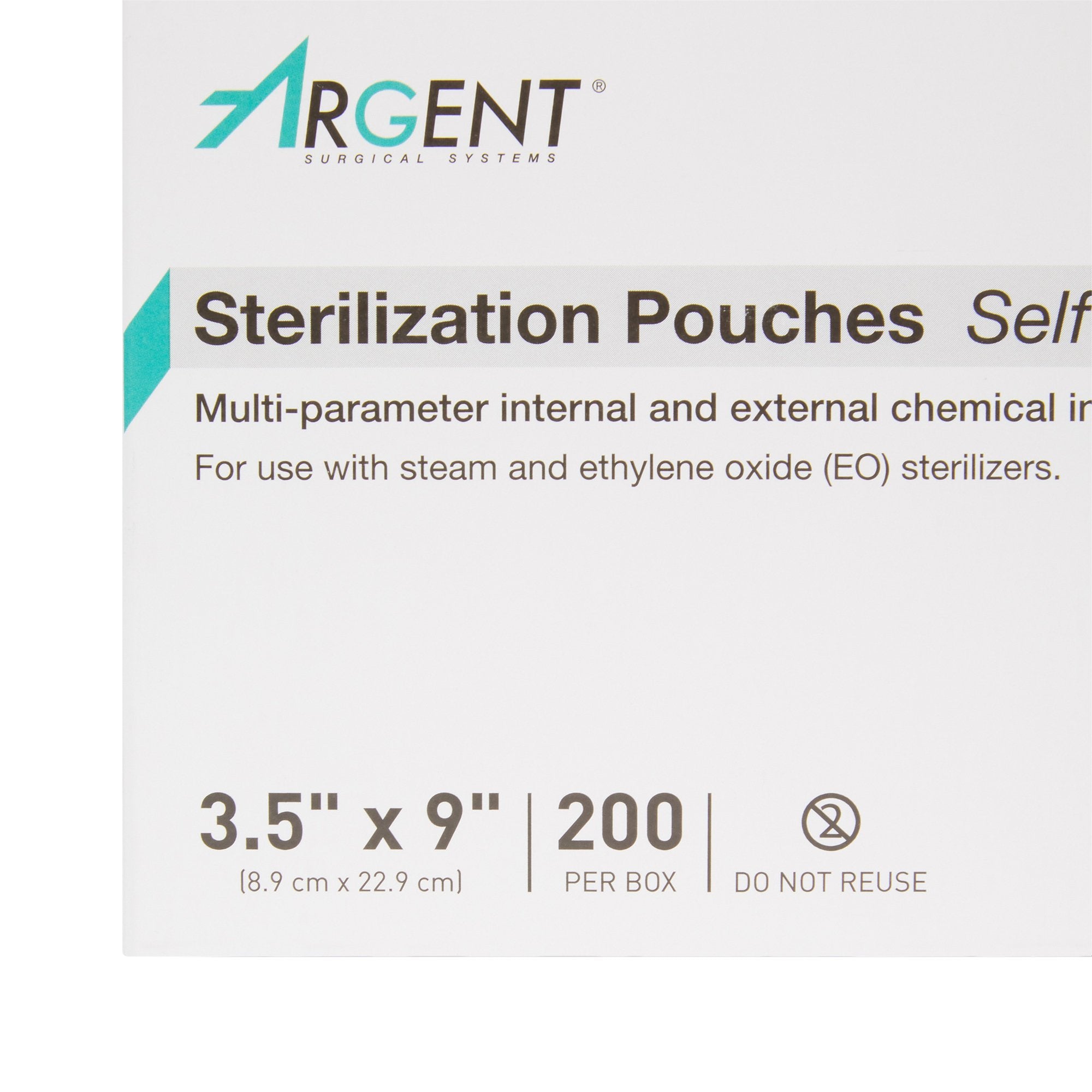 Sterilization Pouch McKesson Argent Sure-Check Ethylene Oxide (EO) Gas / Steam 3-1/2 X 9 Inch Transparent / Blue Self Seal Paper / Film