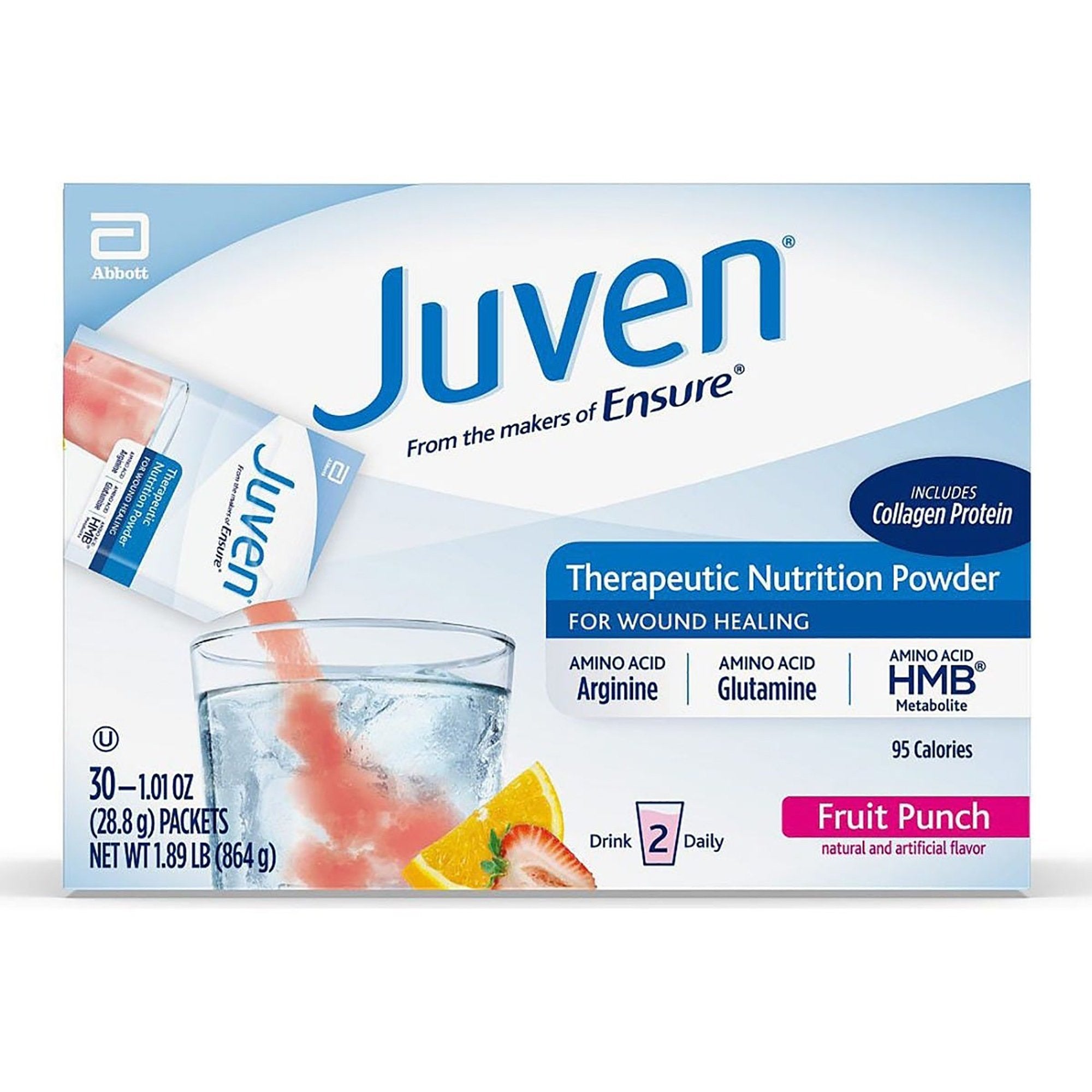 Oral Supplement Juven Fruit Punch Flavor Powder 1.01 oz. Individual Packet