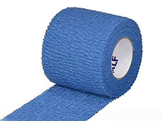 Cohesive Bandage Medi-Rip 2 Inch X 5 Yard Standard Compression Self-adherent Closure Blue NonSterile