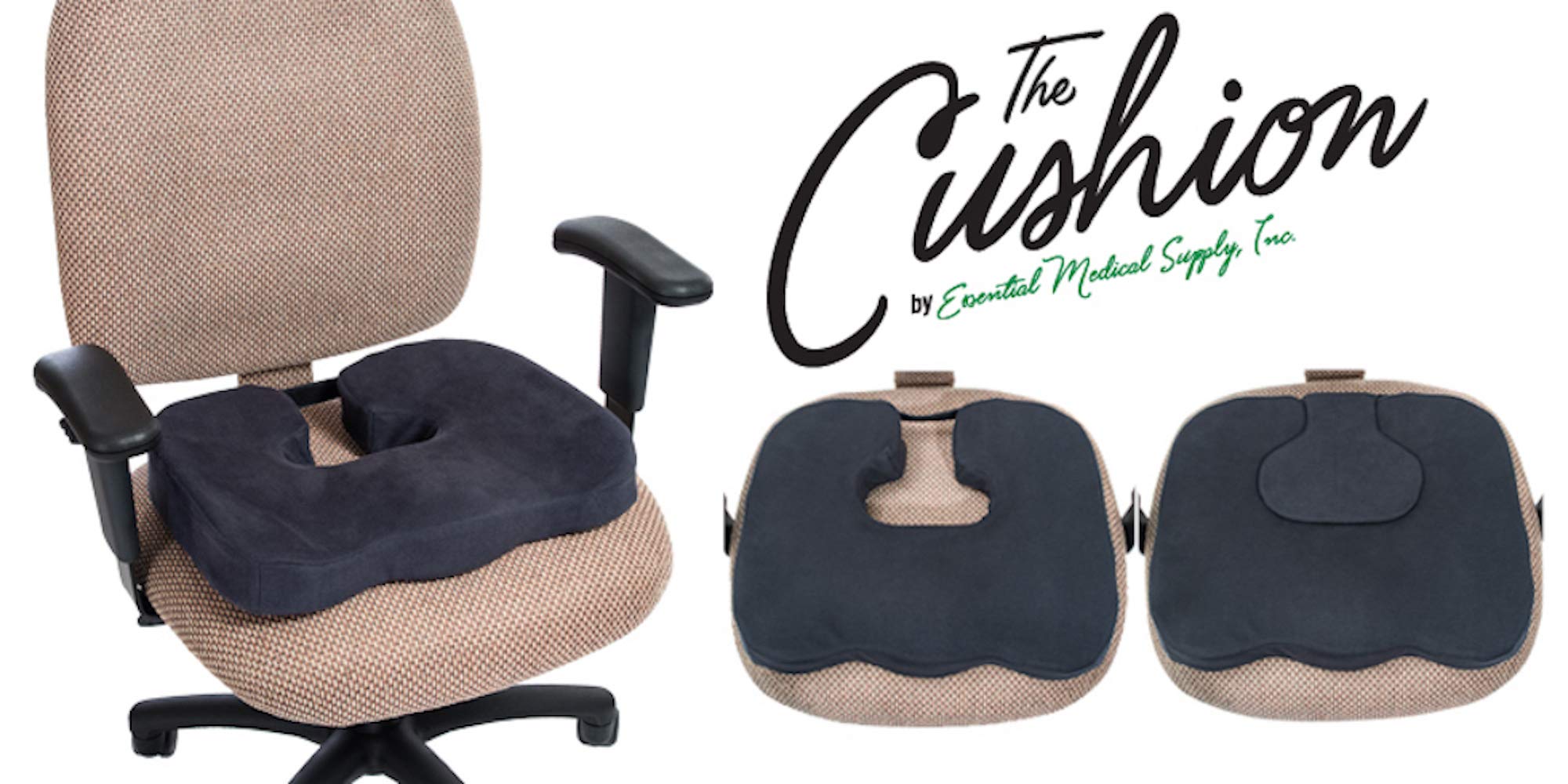 Carex Inflatable Donut Cushion - For Tailbone Pain, Hemorrhoids, Sciatica -  Relief Cushion For Office Chair, Car, Seats, Travel, Wheelchair
