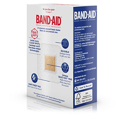 BAND-AID Clear Spots Bandages 50 ea (Pack of 3)