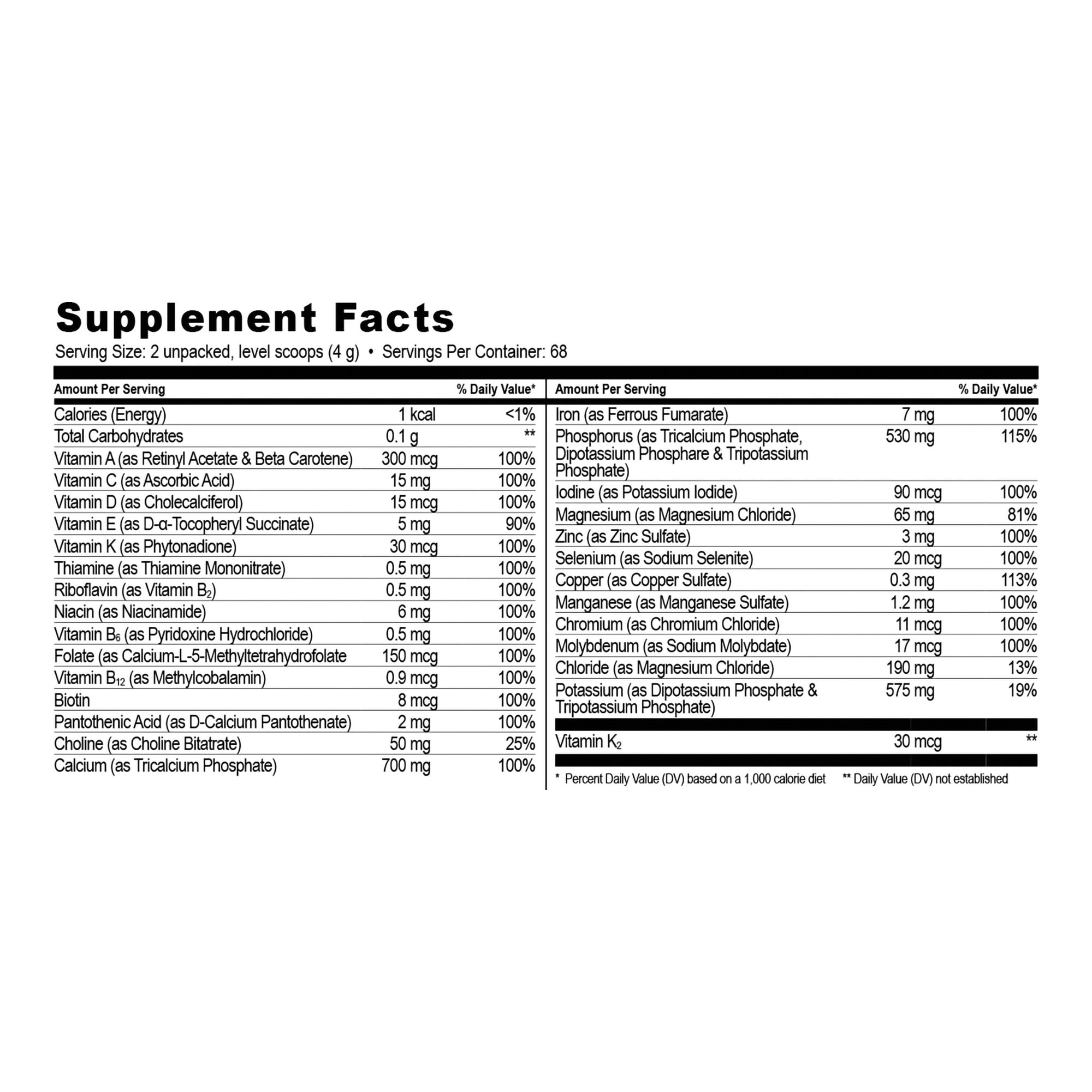 Pediatric Oral Supplement NanoVM 1 - 3 Years 275 Gram Jar Powder Vitamins / Minerals Food Allergies