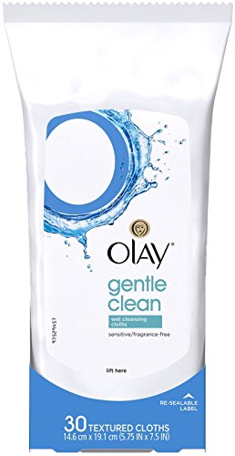 Olay Sensitive Wet Cleansing Towelettes, 30 ct