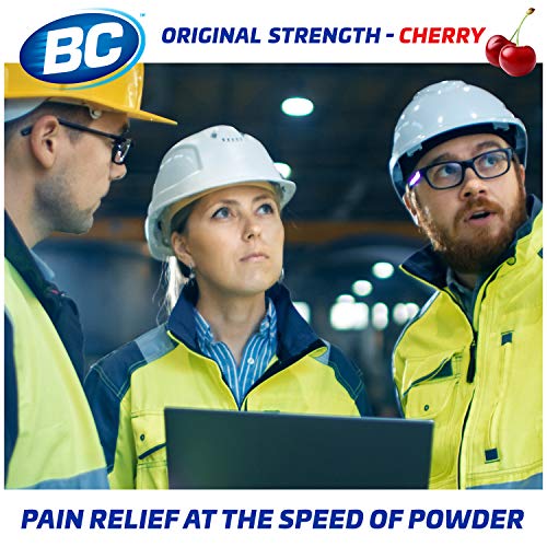 BC Powder Pain Reliever, Cherry Flavor Aspirin Dissolve Packs, 24 Count Powder Packets