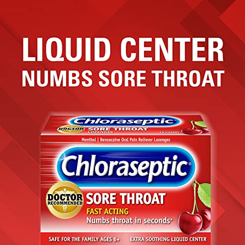 Chloraseptic Sore Throat Lozenges, Cherry 18 Count